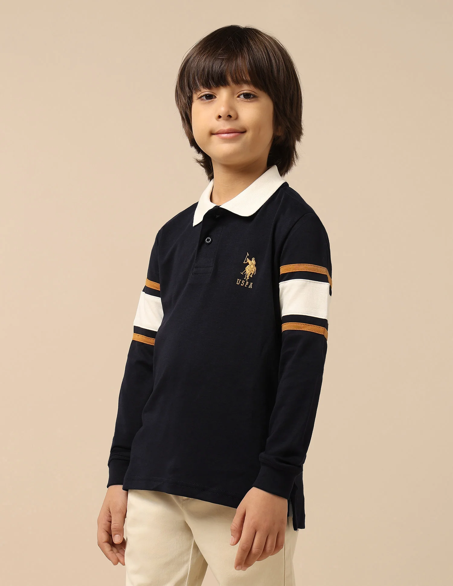 Boys Brand Embroidered Regular Fit Polo Shirt - Image 4