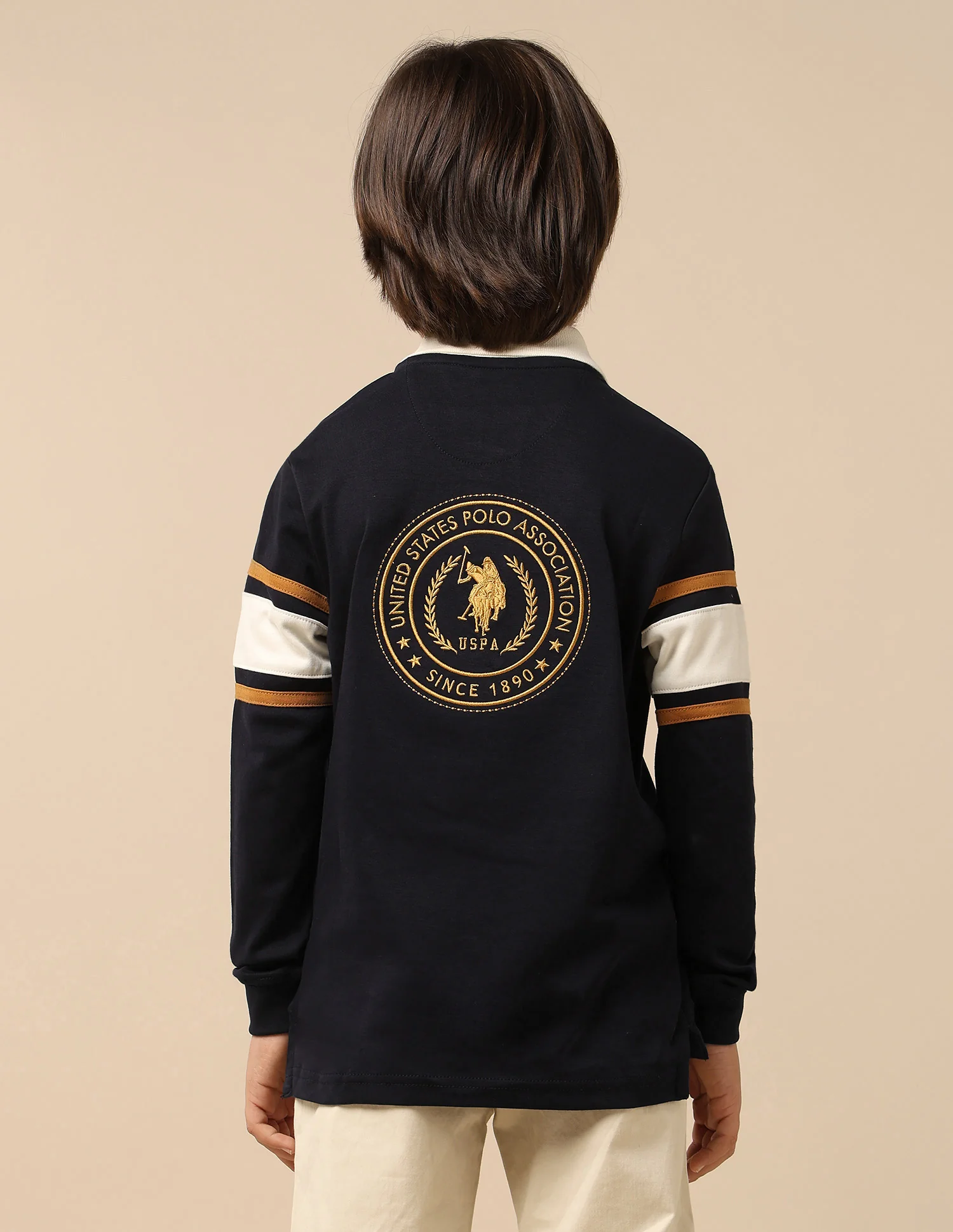 Boys Brand Embroidered Regular Fit Polo Shirt - Image 5