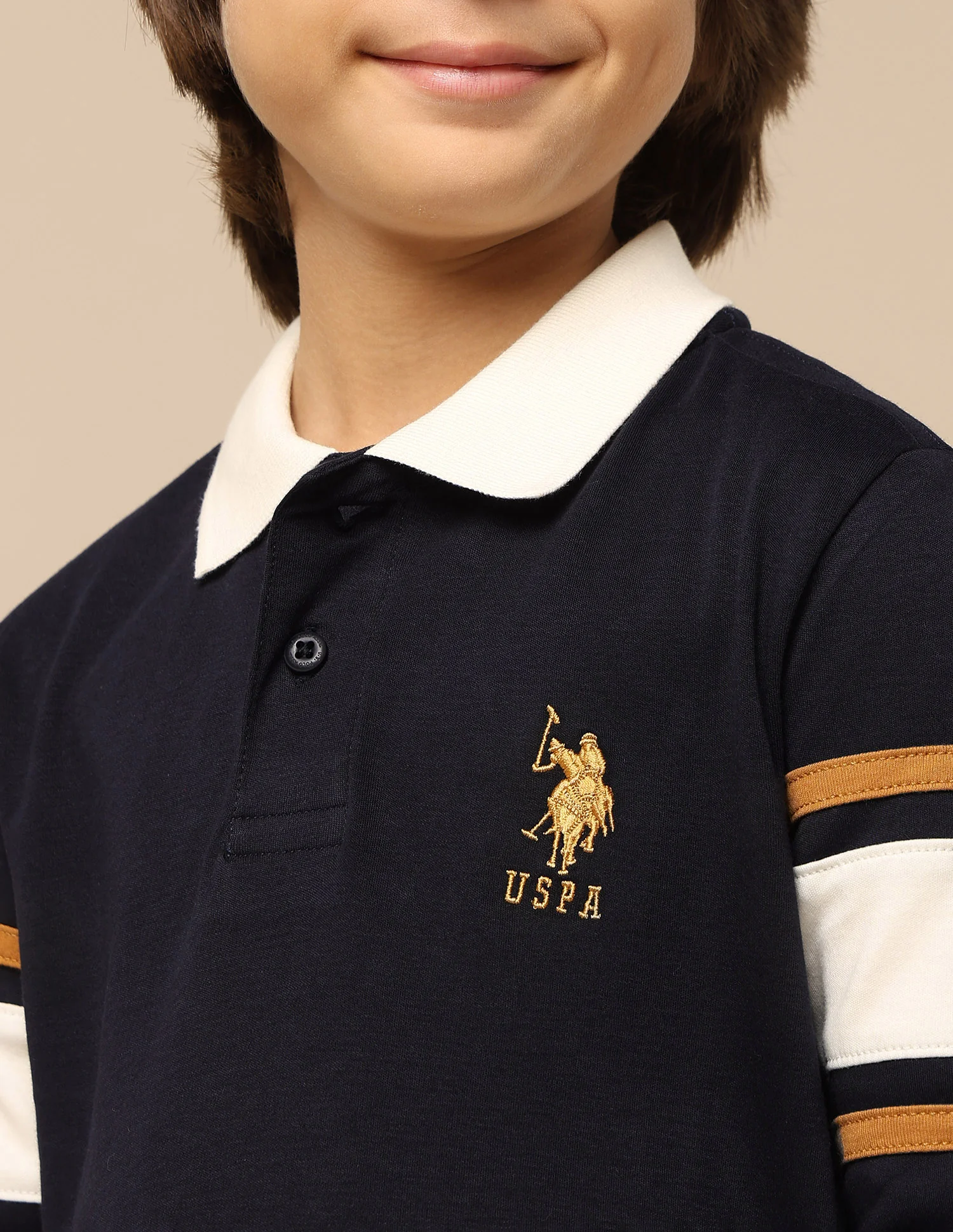 Boys Brand Embroidered Regular Fit Polo Shirt - Image 6