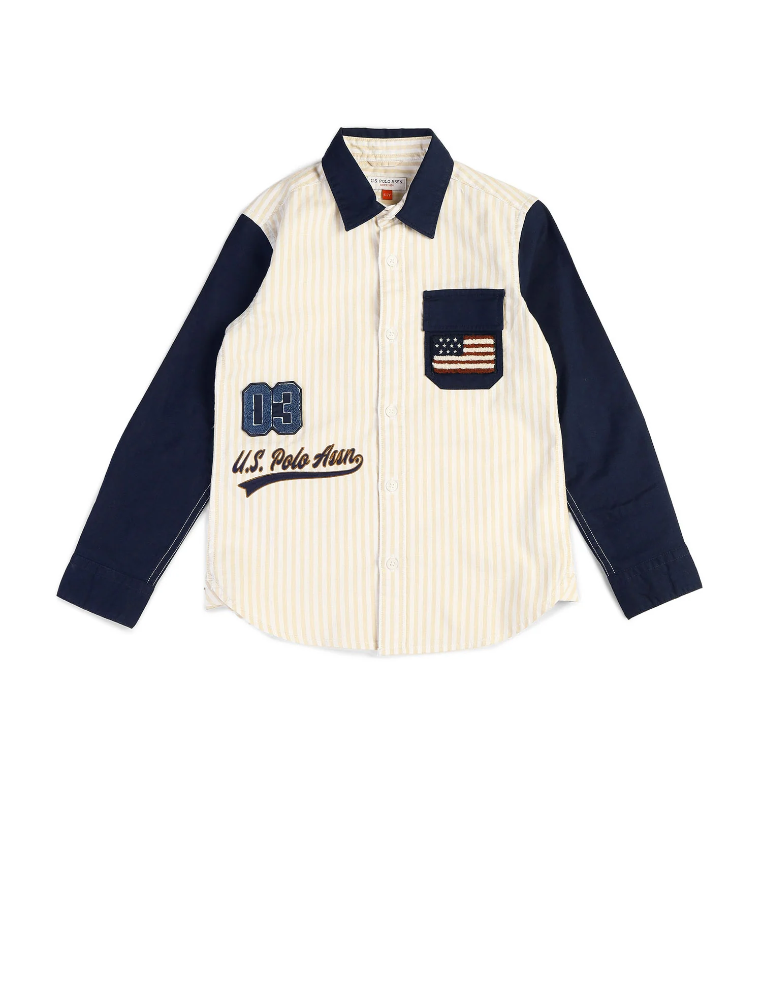 Boys Brand Embroidered Regular Fit Shirt - Image 7