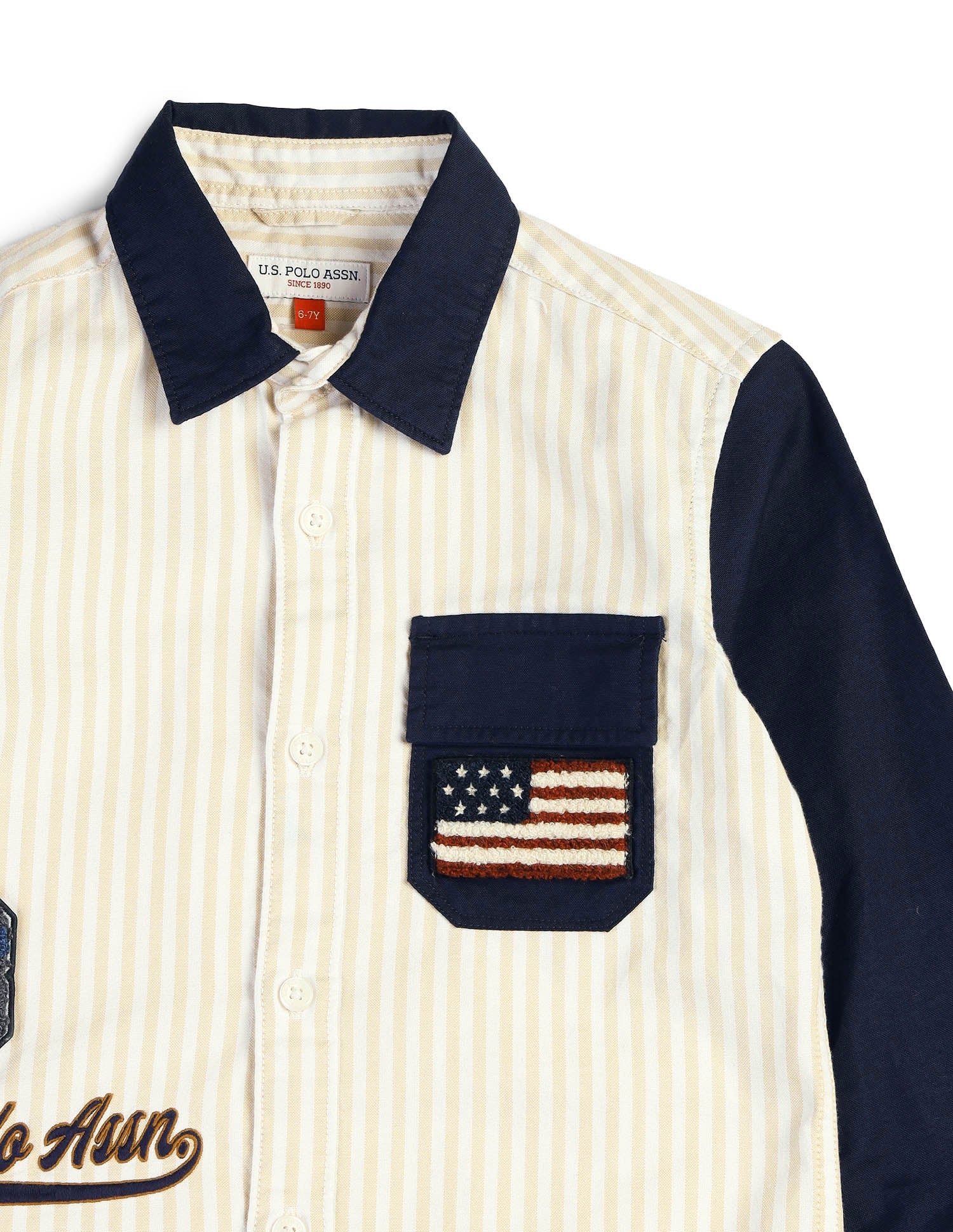 Boys Brand Embroidered Regular Fit Shirt - Image 9