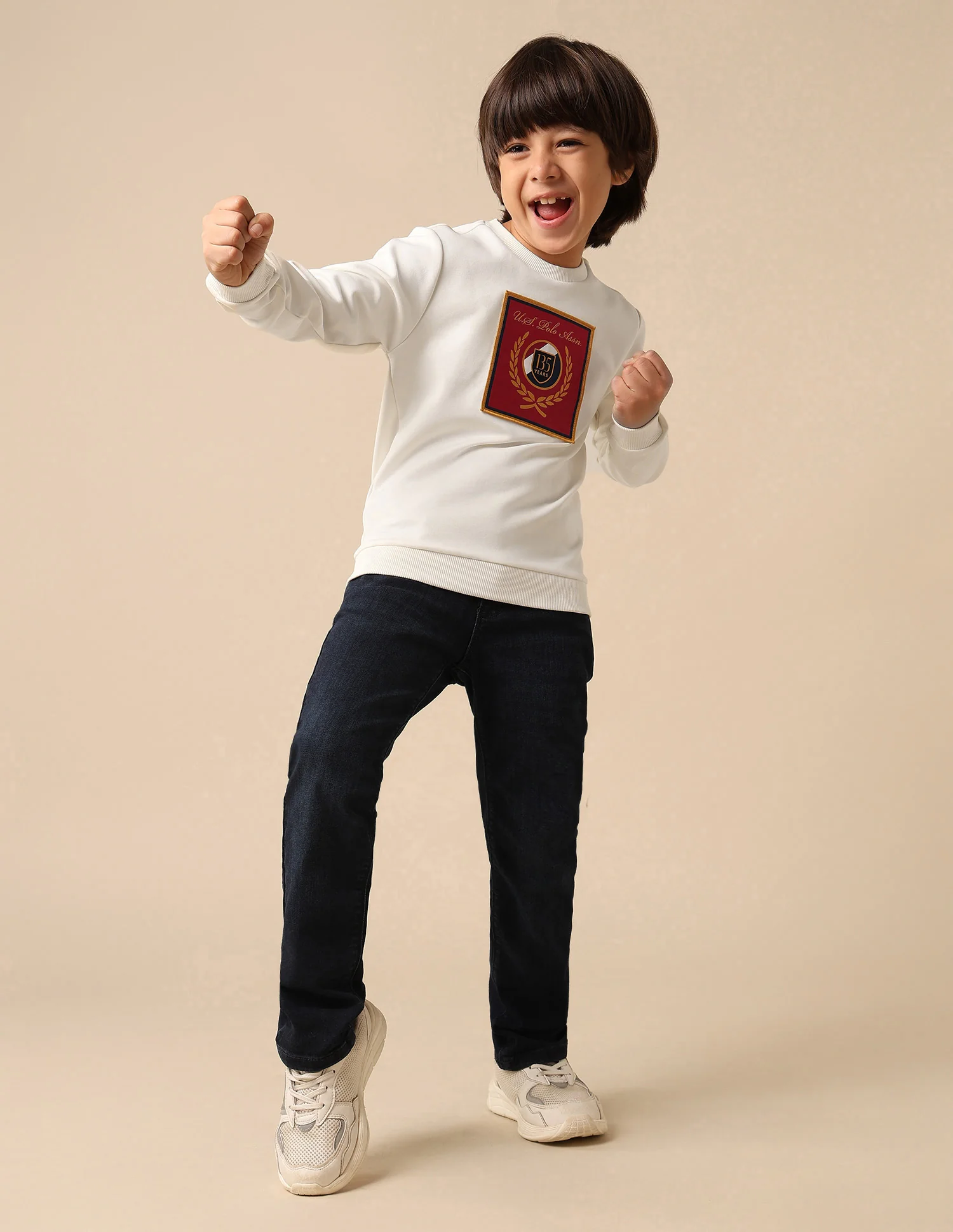 Boys Brand Embroidered Regular Fit Sweatshirt - Image 3