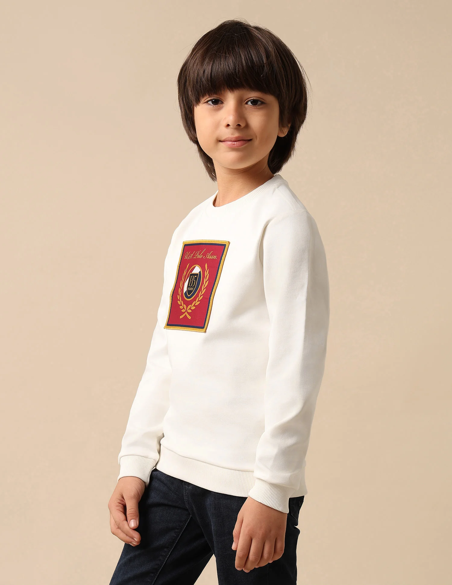 Boys Brand Embroidered Regular Fit Sweatshirt - Image 4