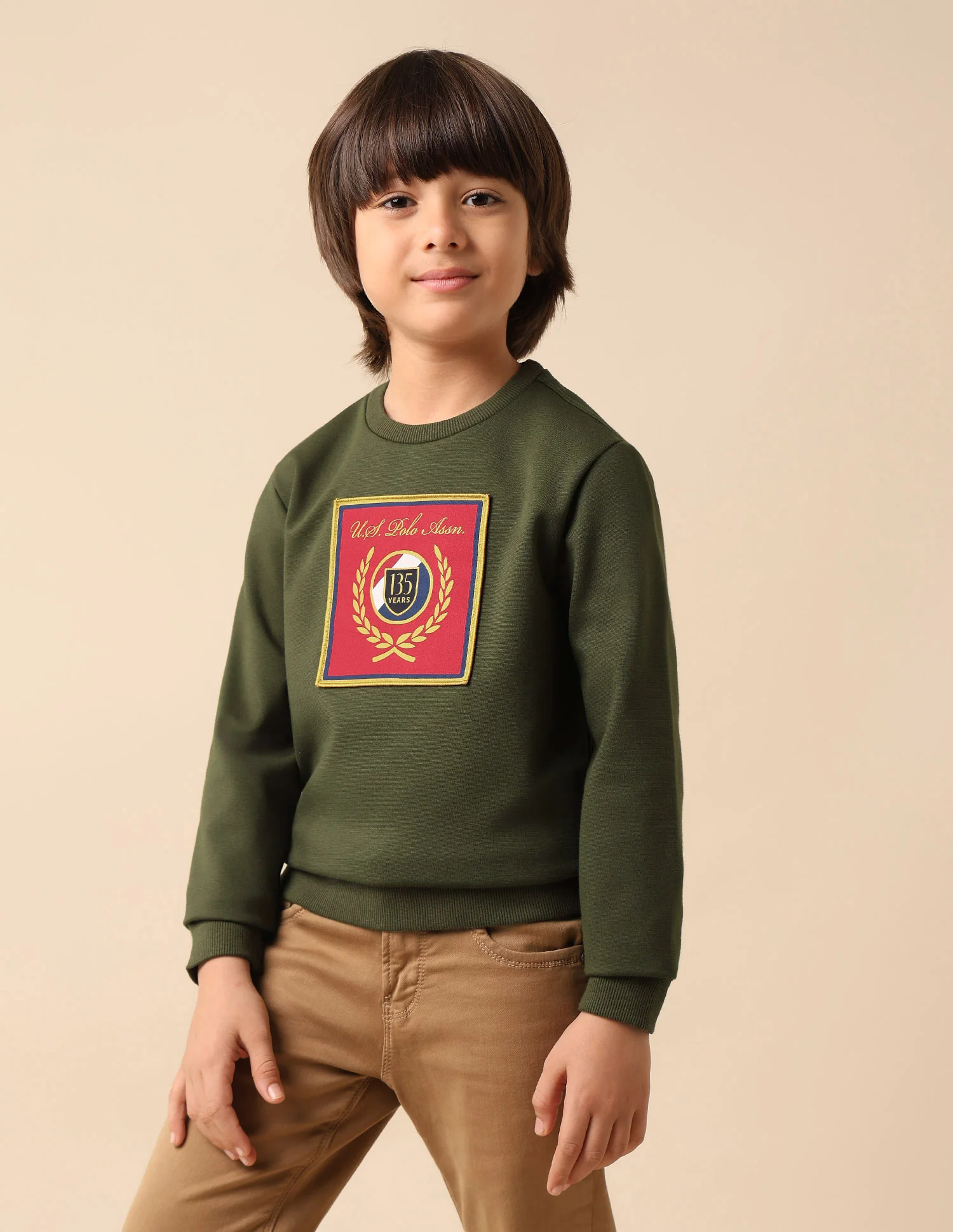 Boys Brand Embroidered Regular Fit Sweatshirt - Image 4