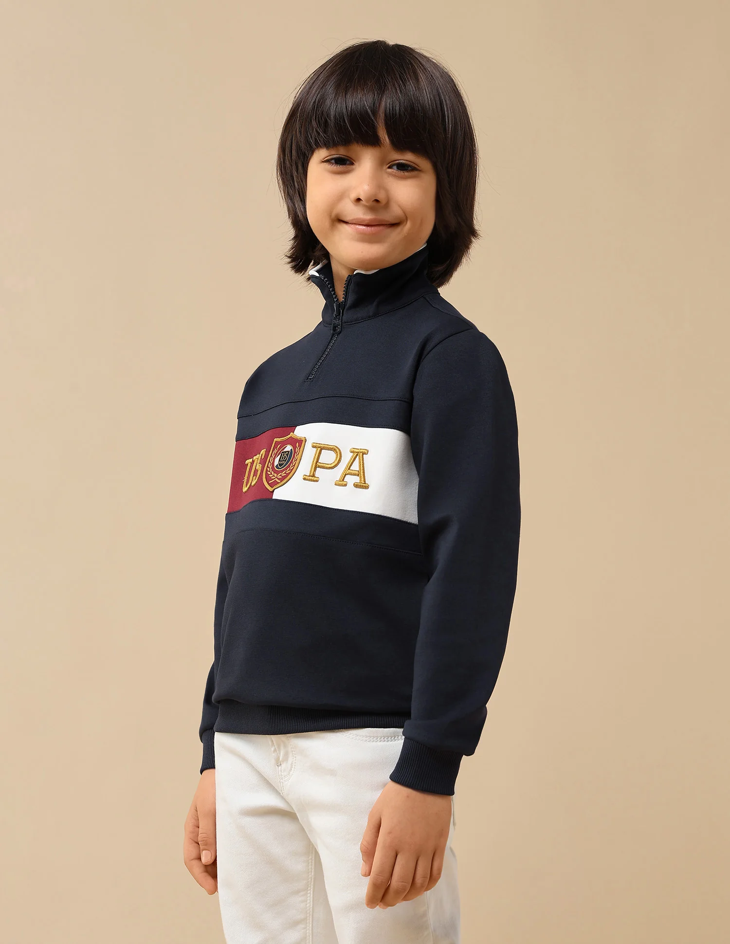Boys Brand Embroidered Regular Fit Sweatshirt - Image 4