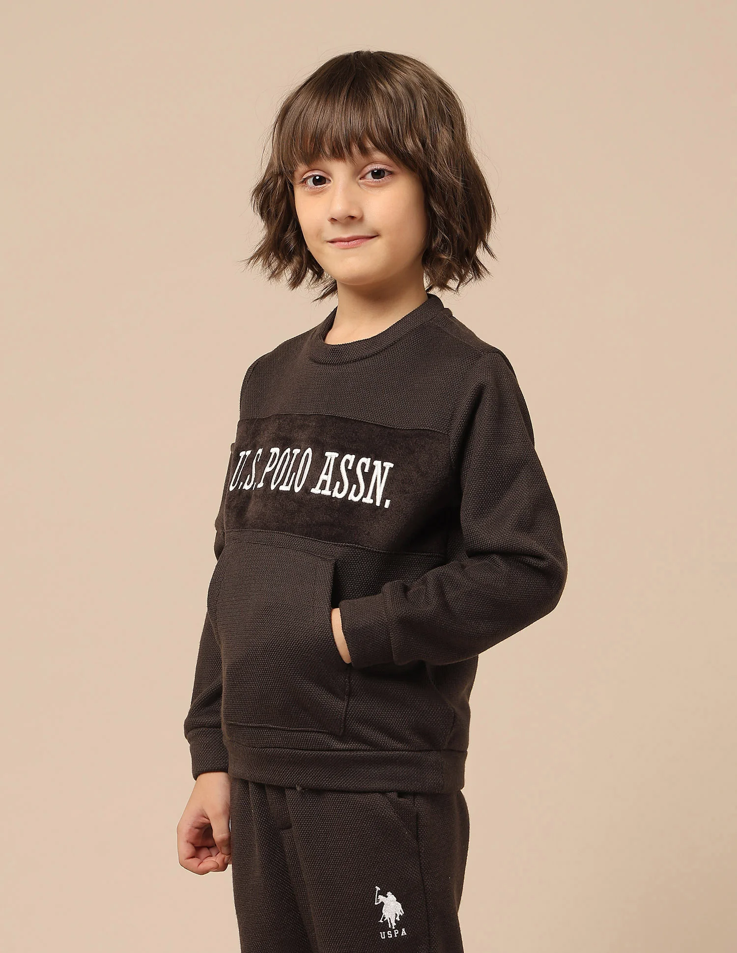 Boys Brand Embroidered Regular Fit Sweatshirt - Image 4