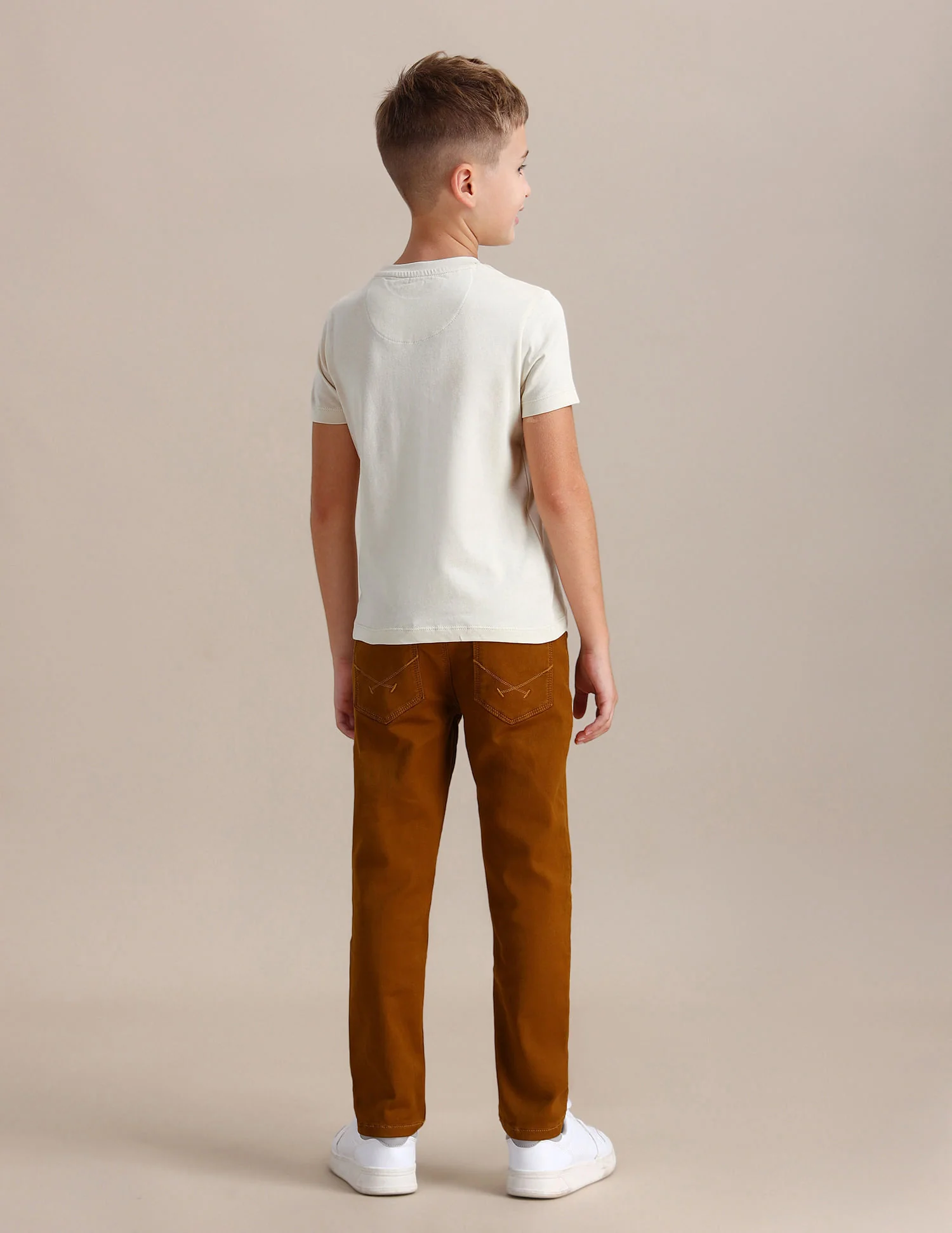 Boys Brand Print Regular Fit T-shirt - Image 4