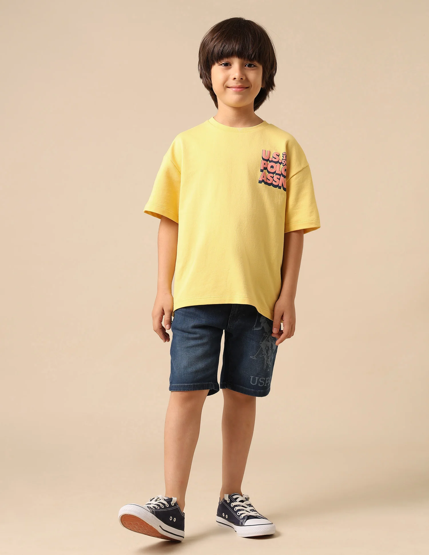 Boys Brand Printed Boxy Fit T Shirt - Image 3