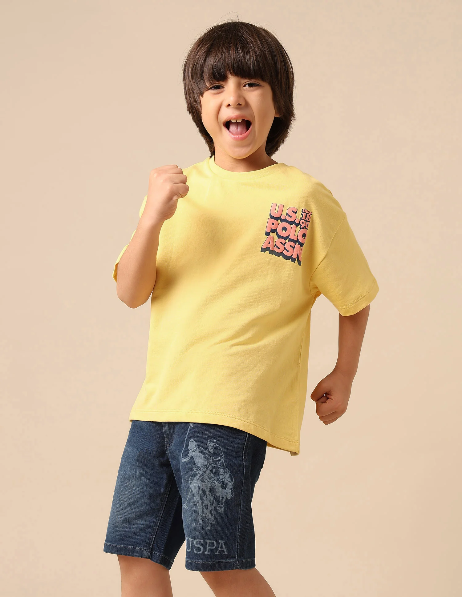 Boys Brand Printed Boxy Fit T Shirt - Image 4