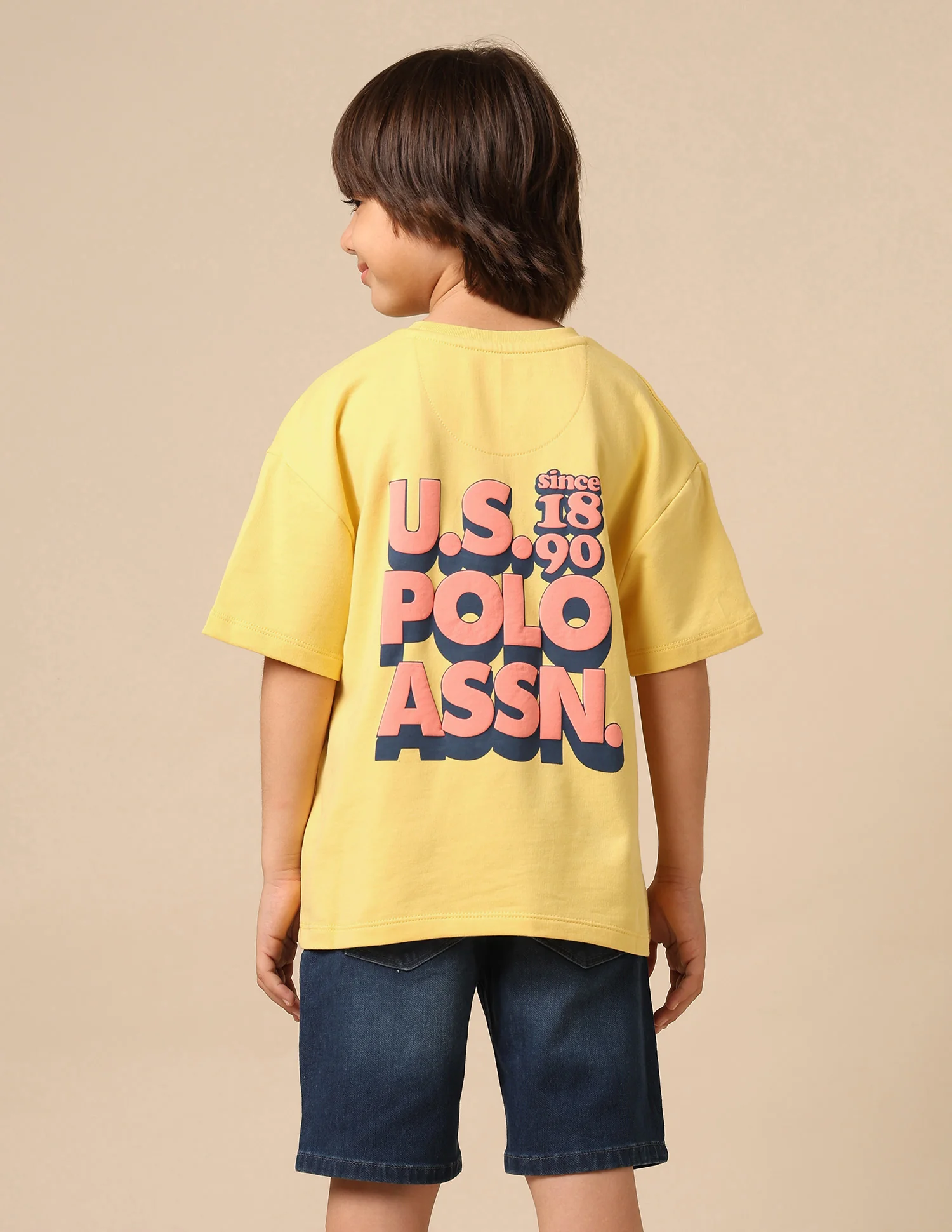 Boys Brand Printed Boxy Fit T Shirt - Image 5
