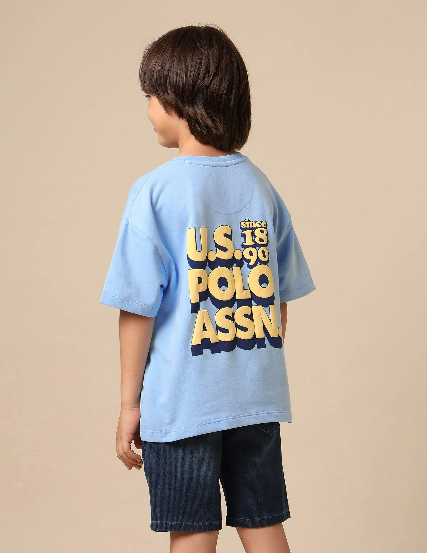 Boys Brand Printed Boxy Fit T Shirt - Image 5