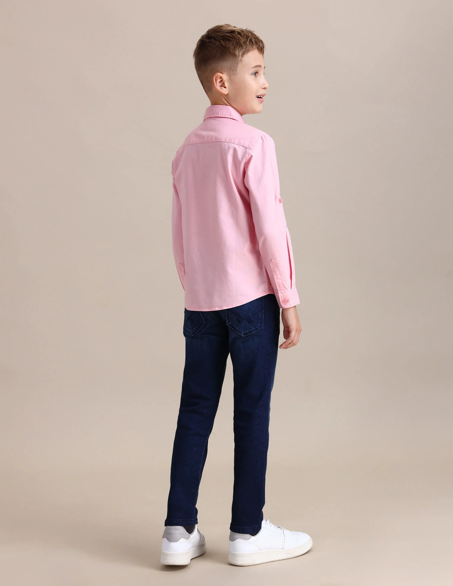 Boys Brand Printed Cotton Shirt - Image 4