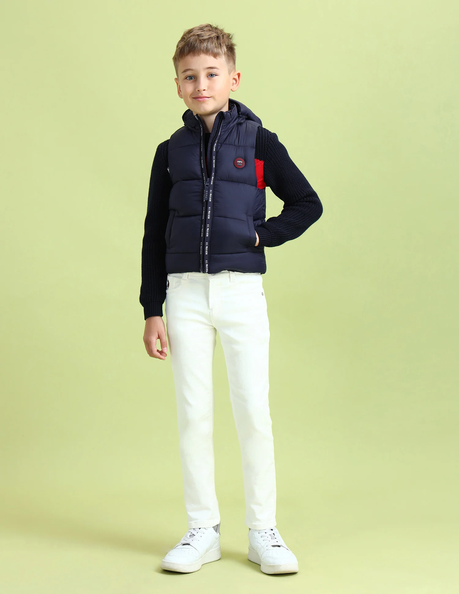 Boys Brand Printed Hooded Jacket - Image 3