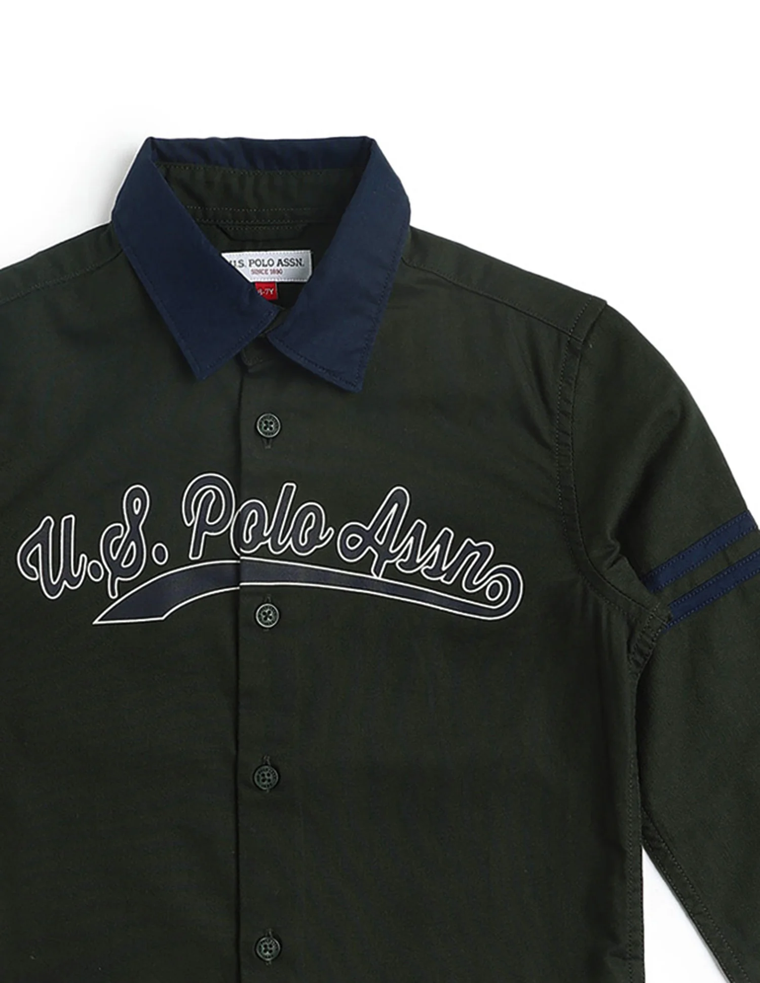 Boys Brand Printed Oxford Shirt - Image 10