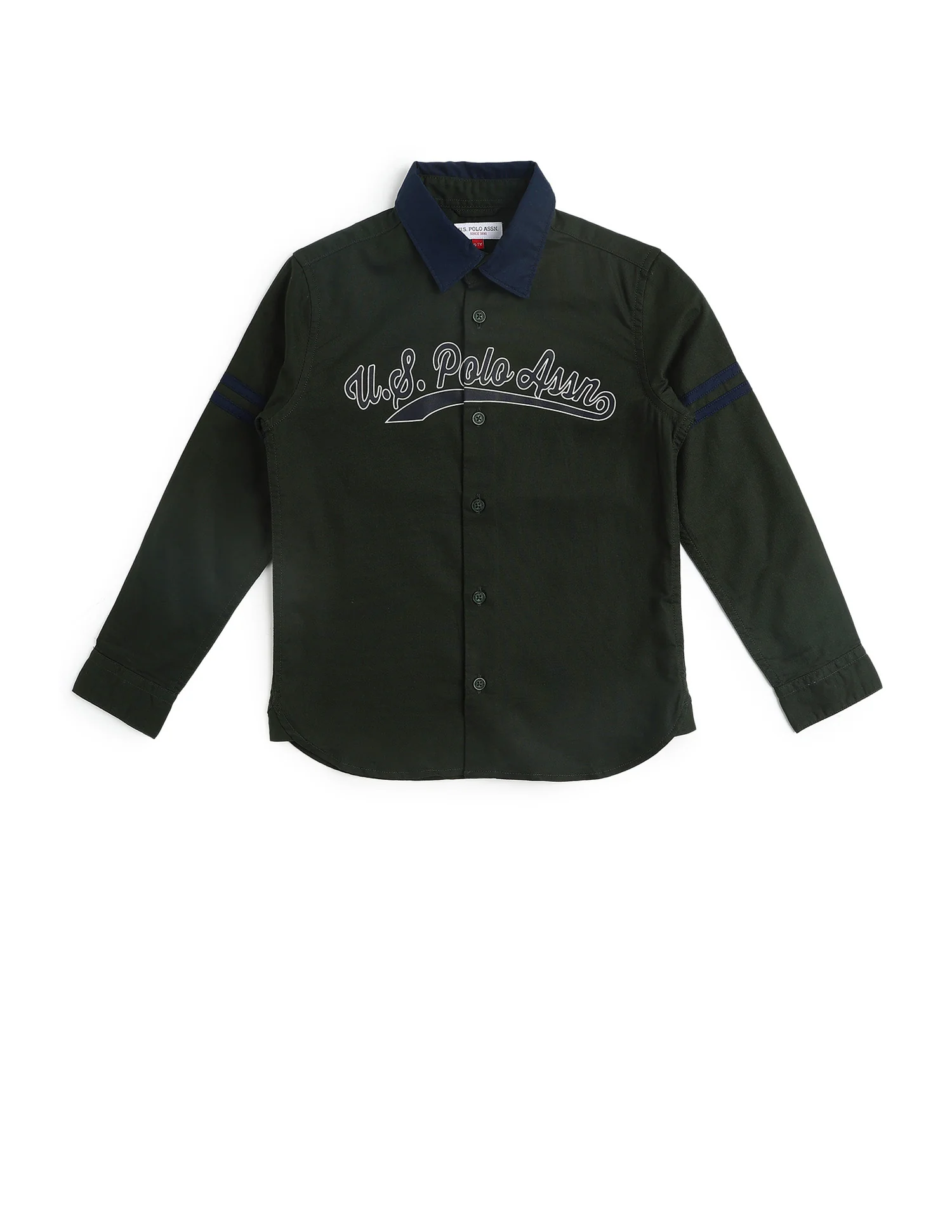 Boys Brand Printed Oxford Shirt - Image 8