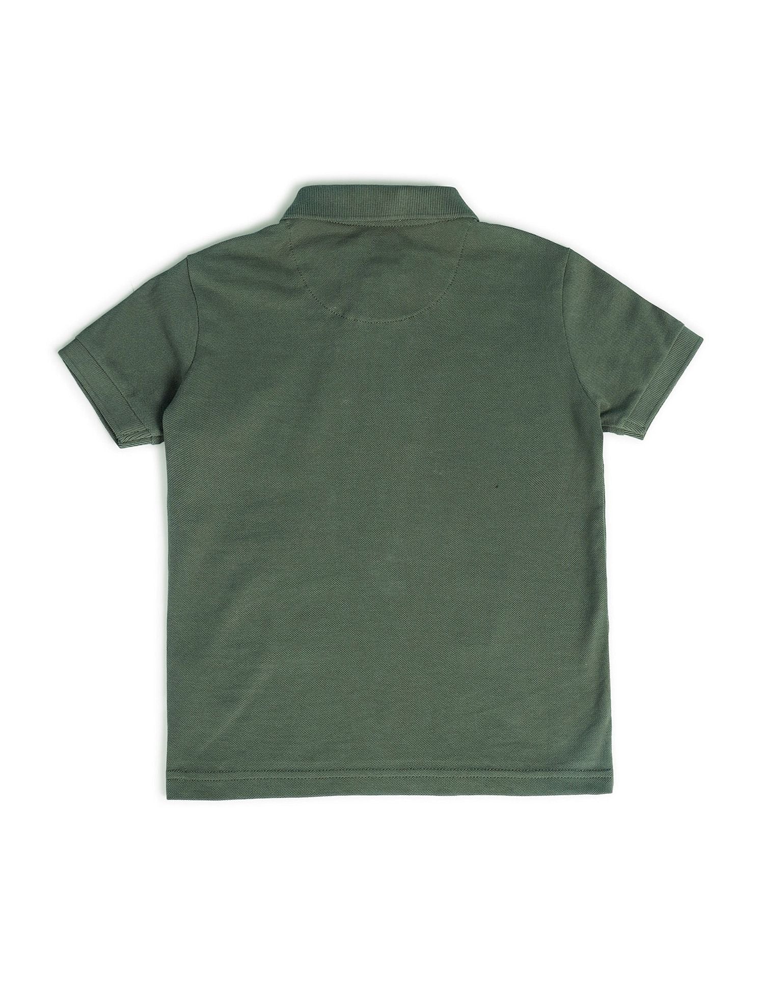Boys Brand Printed Polo Shirt - Image 6