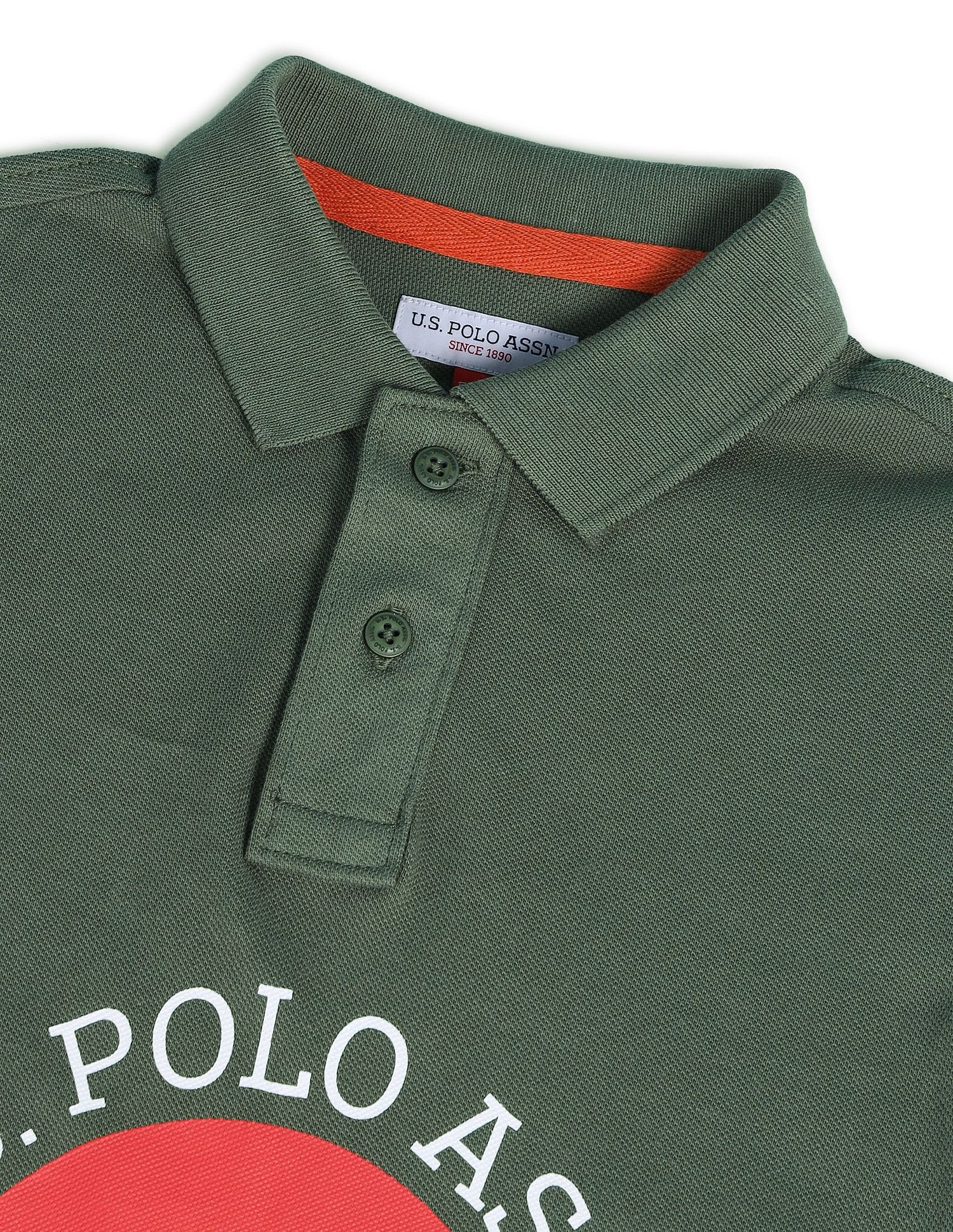 Boys Brand Printed Polo Shirt - Image 7