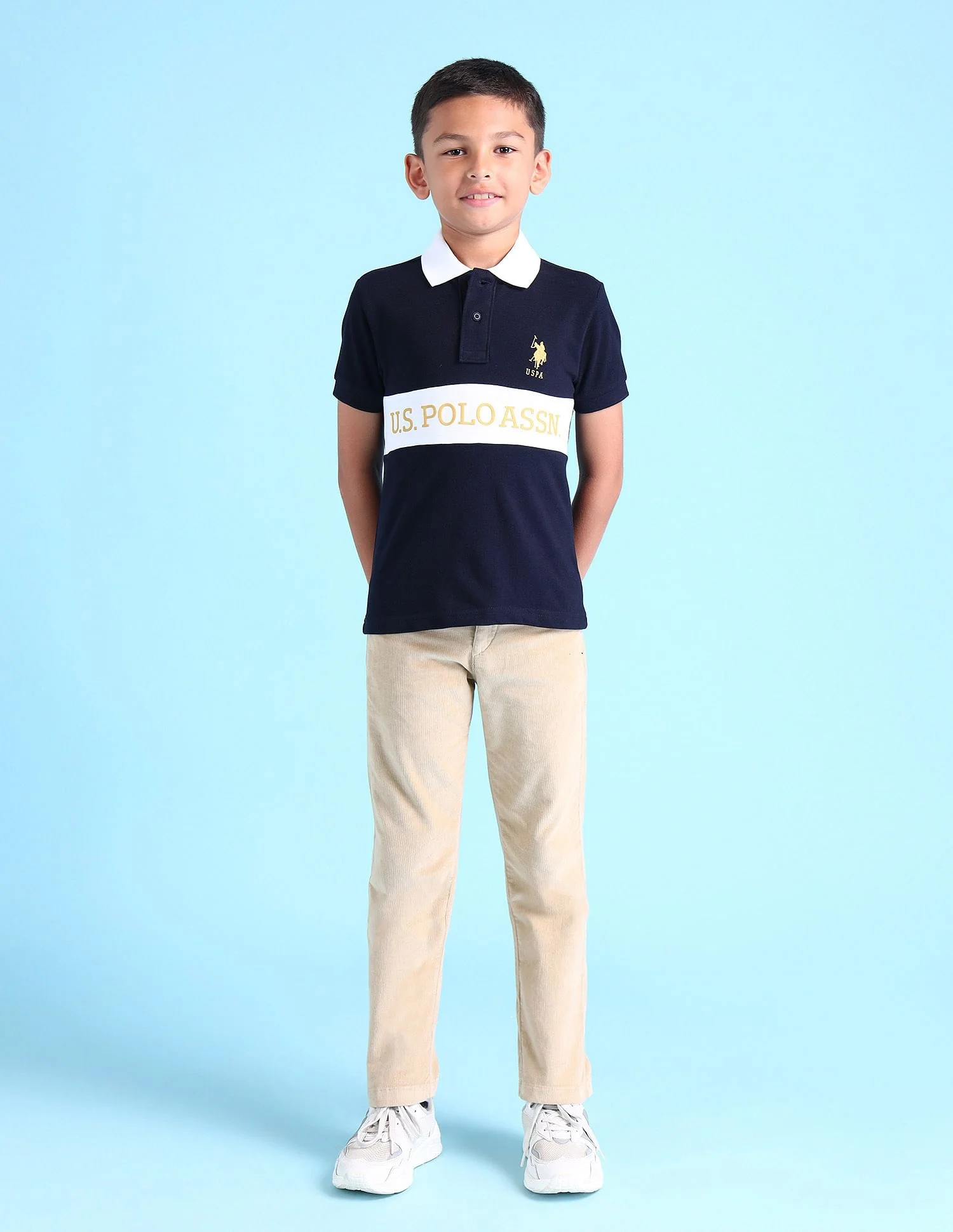 Boys Brand Printed Polo Shirt - Image 3