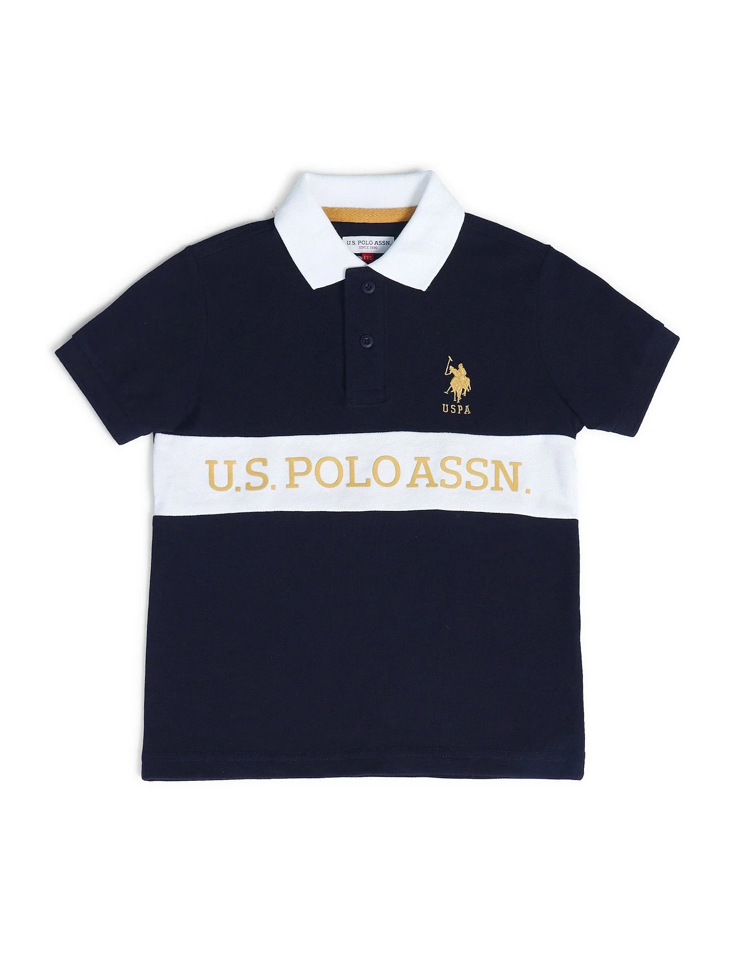 Boys Brand Printed Polo Shirt - Image 5