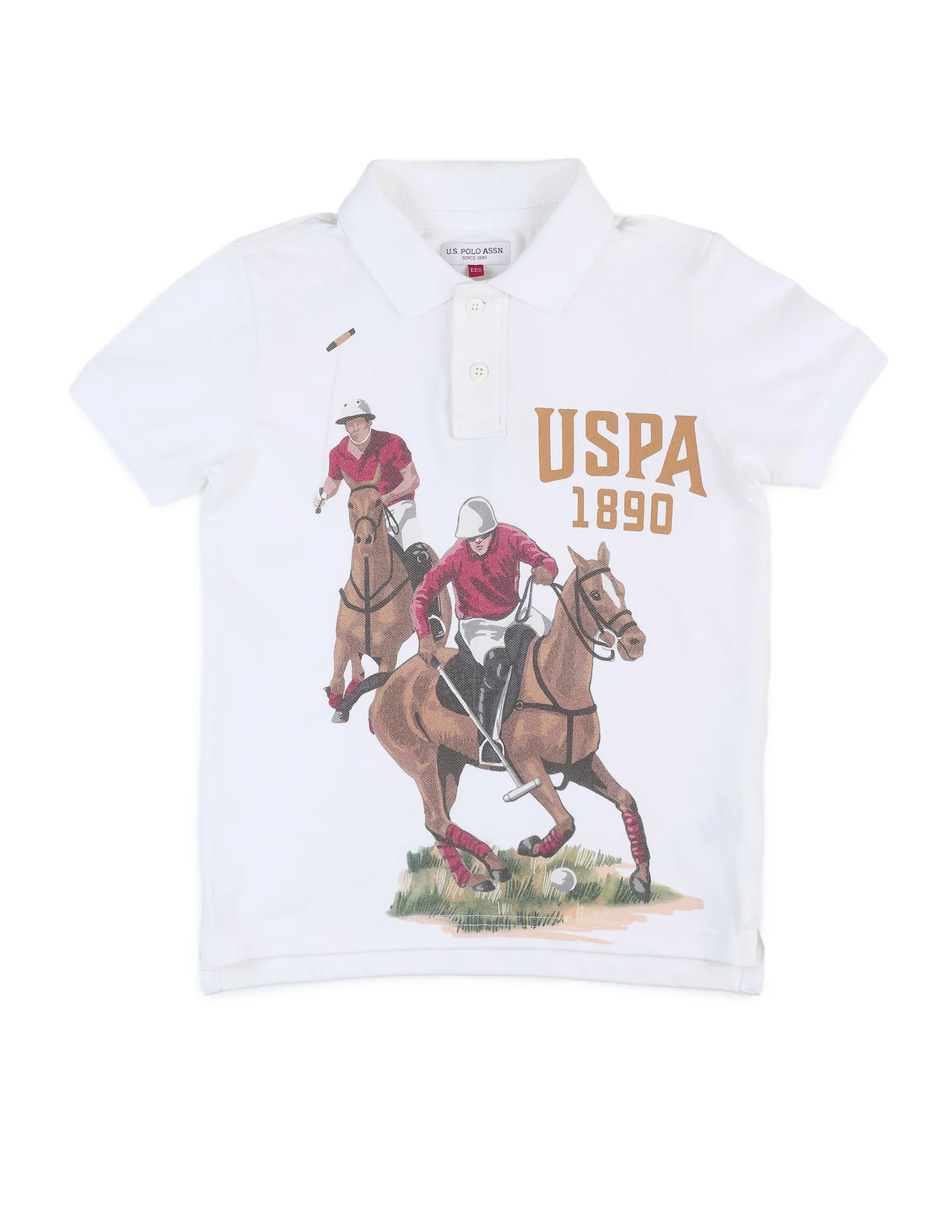 Boys Brand Printed Pure Cotton Polo Shirt - Image 7