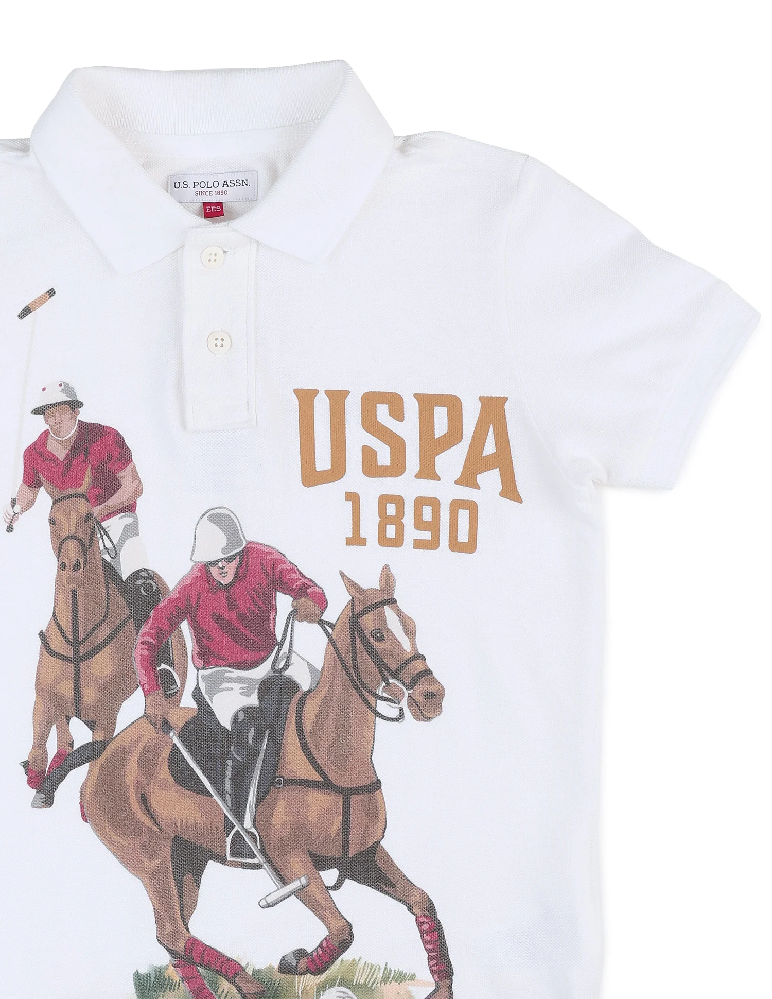 Boys Brand Printed Pure Cotton Polo Shirt - Image 9
