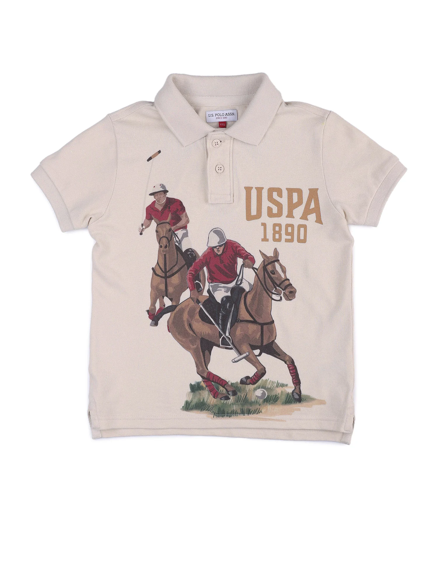Boys Brand Printed Pure Cotton Polo Shirt - Image 7