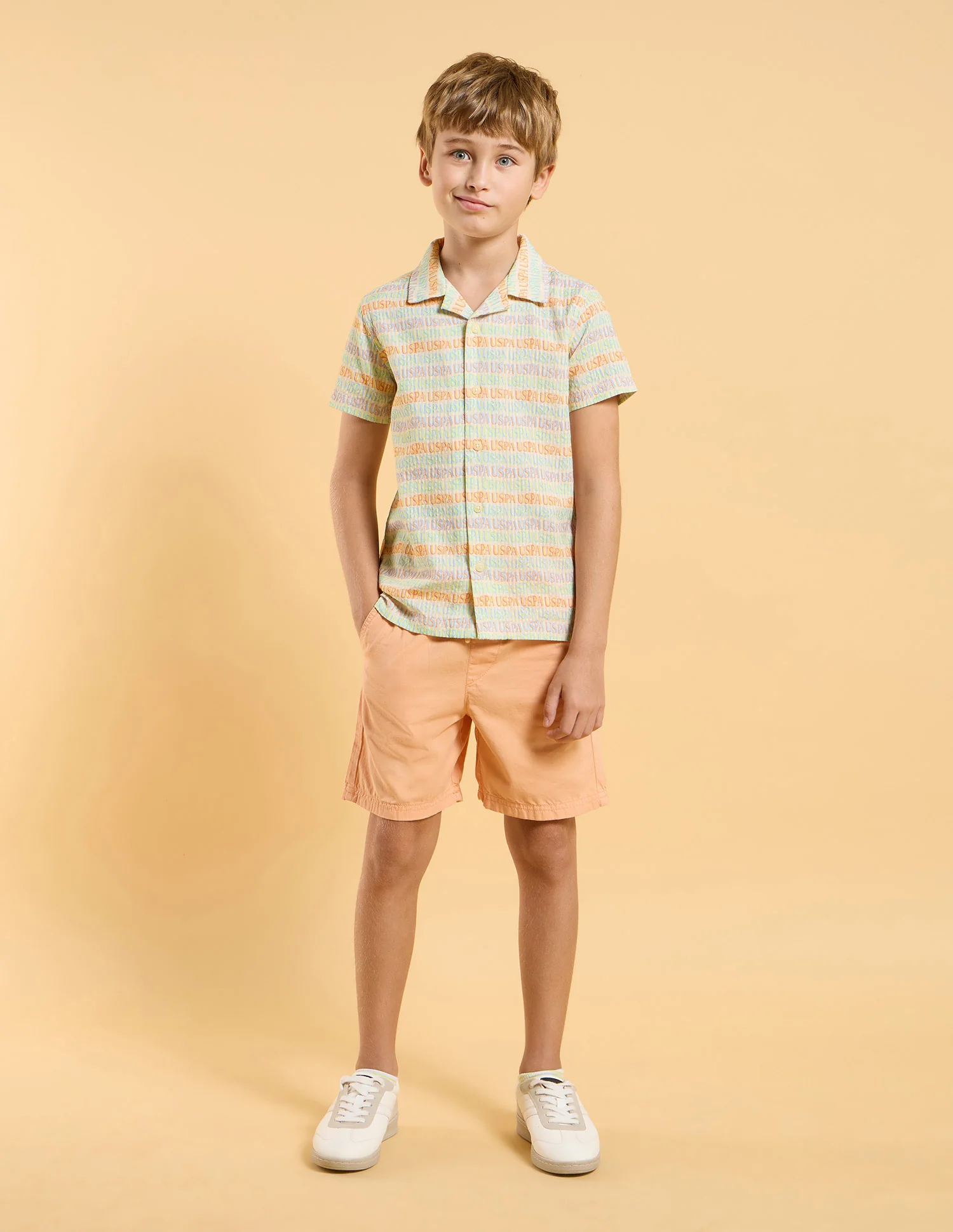 Boys Brand Printed Pure Cotton Shirt - Image 3