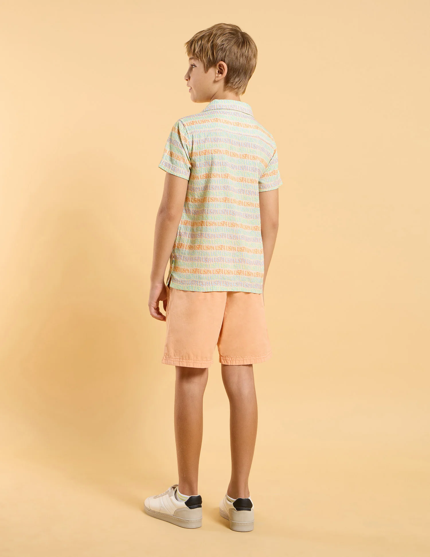 Boys Brand Printed Pure Cotton Shirt - Image 4