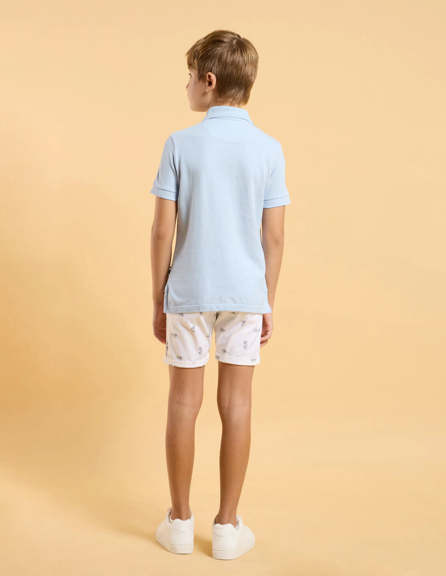 Boys Brand Printed Regular Fit Polo Shirt - Image 4