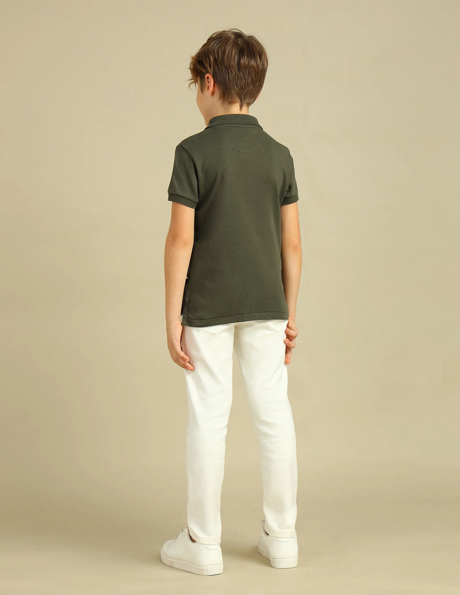 Boys Brand Printed Regular Fit Polo Shirt - Image 4