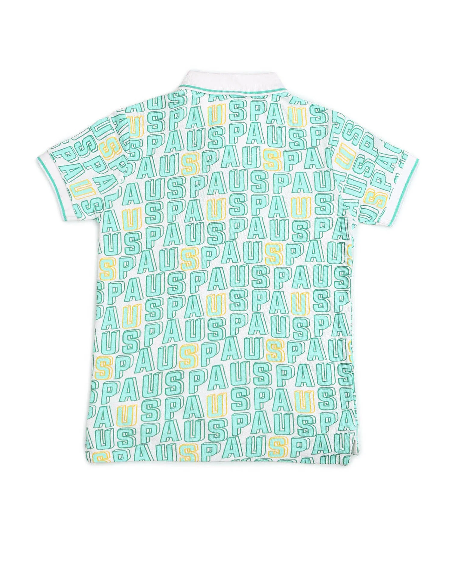 Boys Brand Printed Regular Fit Polo Shirt - Image 8