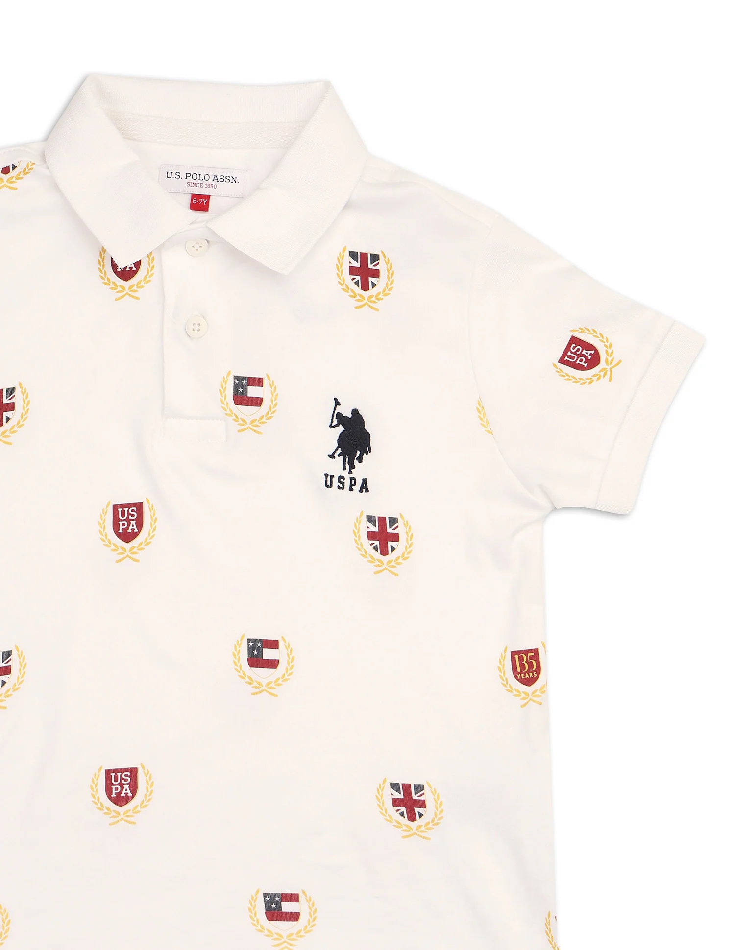 Boys Brand Printed Regular Fit Polo Shirt - Image 9