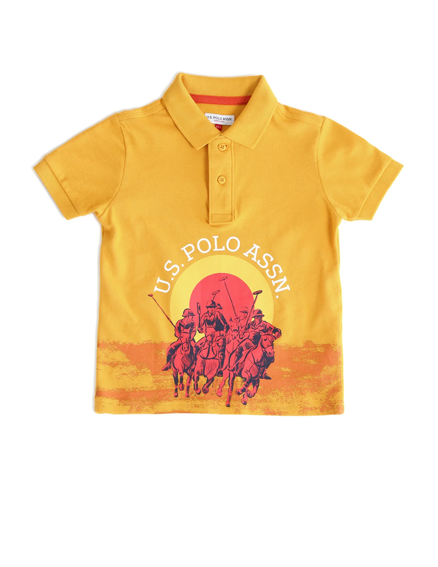 Boys Brand Printed Regular Fit Polo Shirts - Image 5