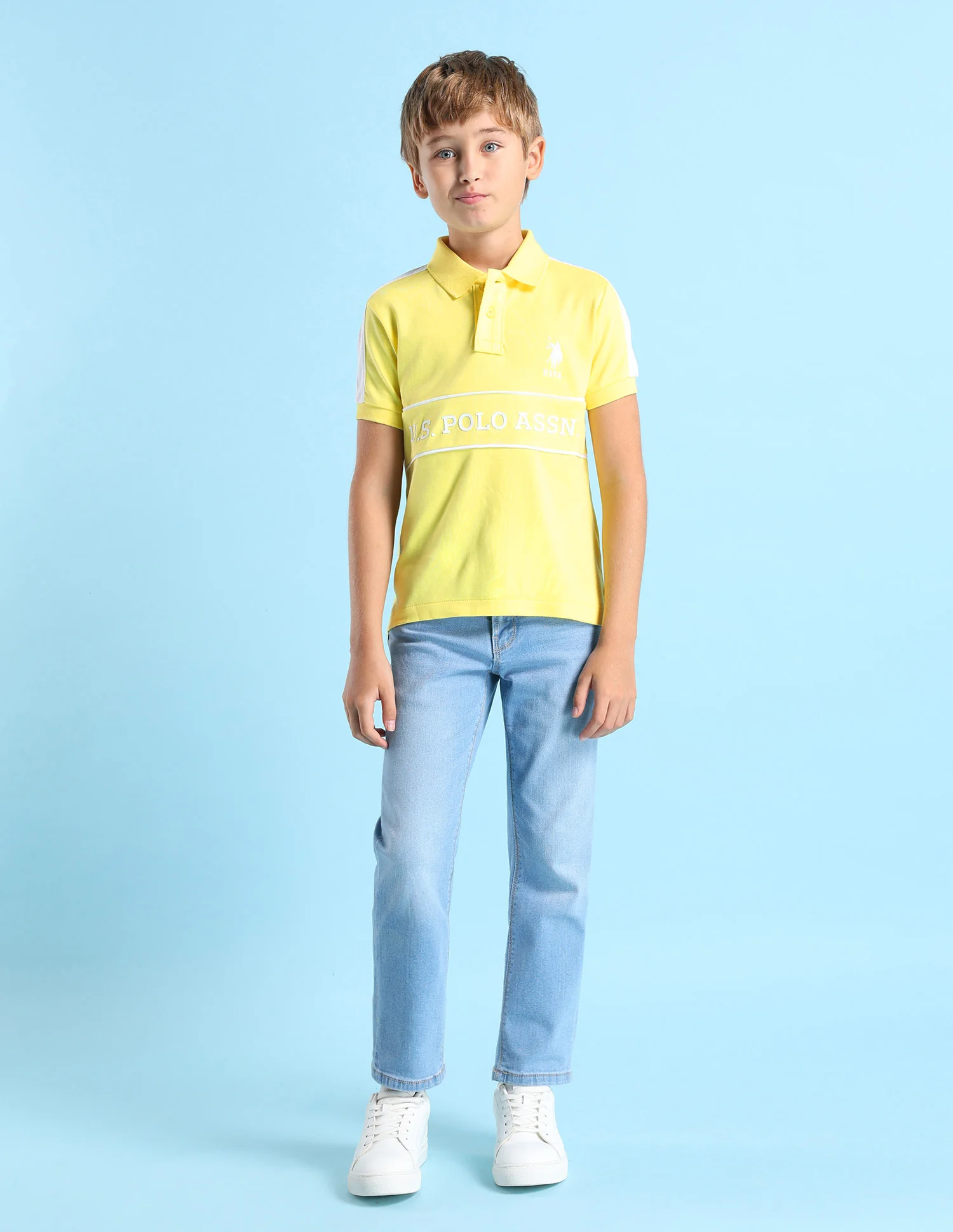 Boys Brand Printed Regular Fit Polo Shirt - Image 3