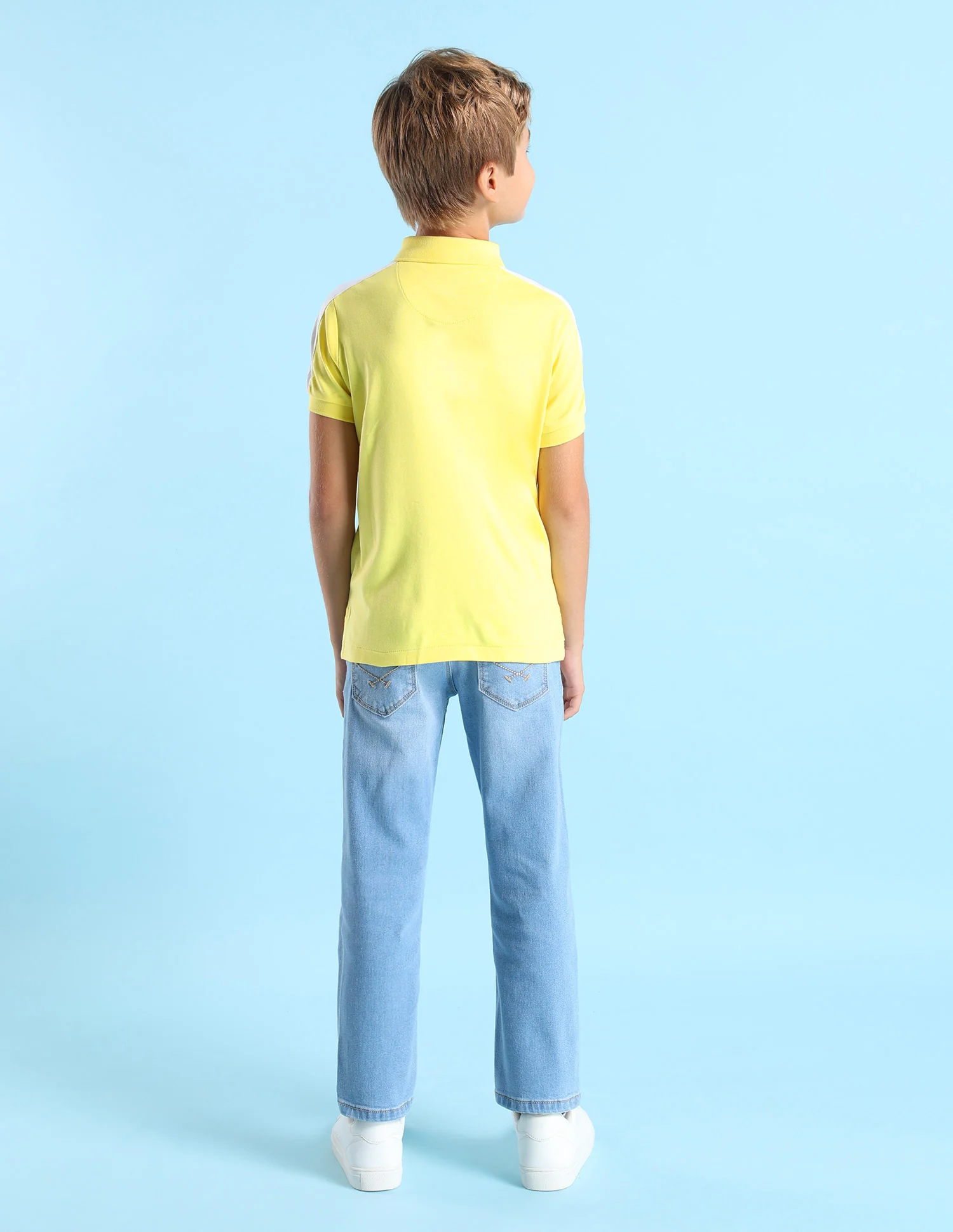 Boys Brand Printed Regular Fit Polo Shirt - Image 4