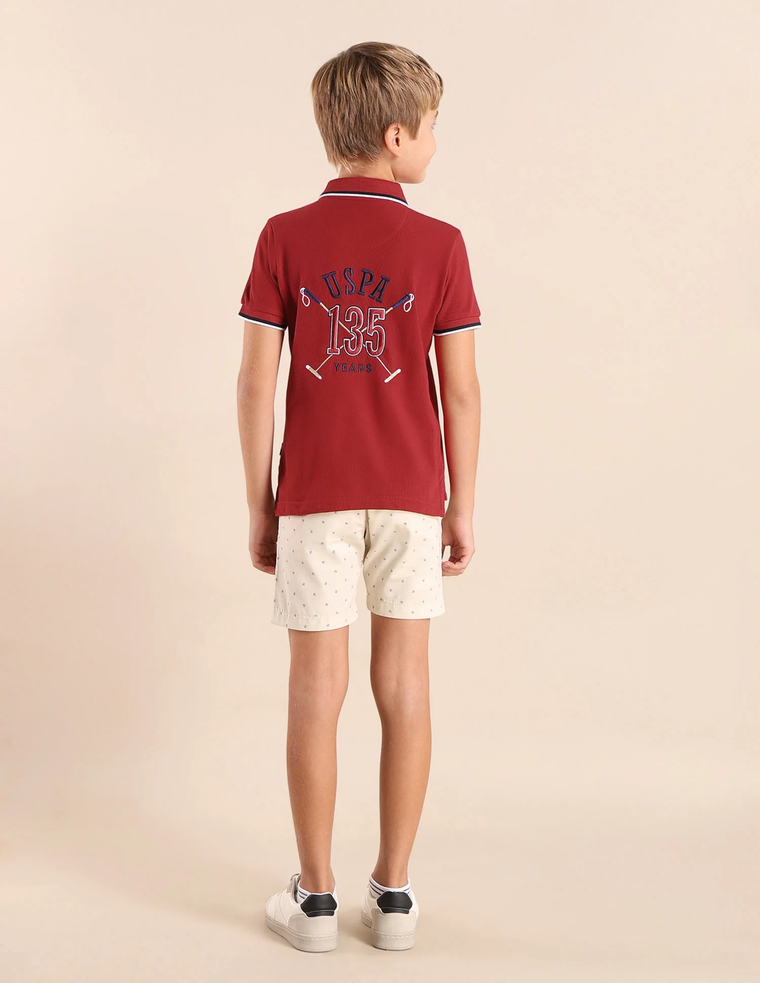 Boys Brand Printed Regular Fit Polo Shirt - Image 4