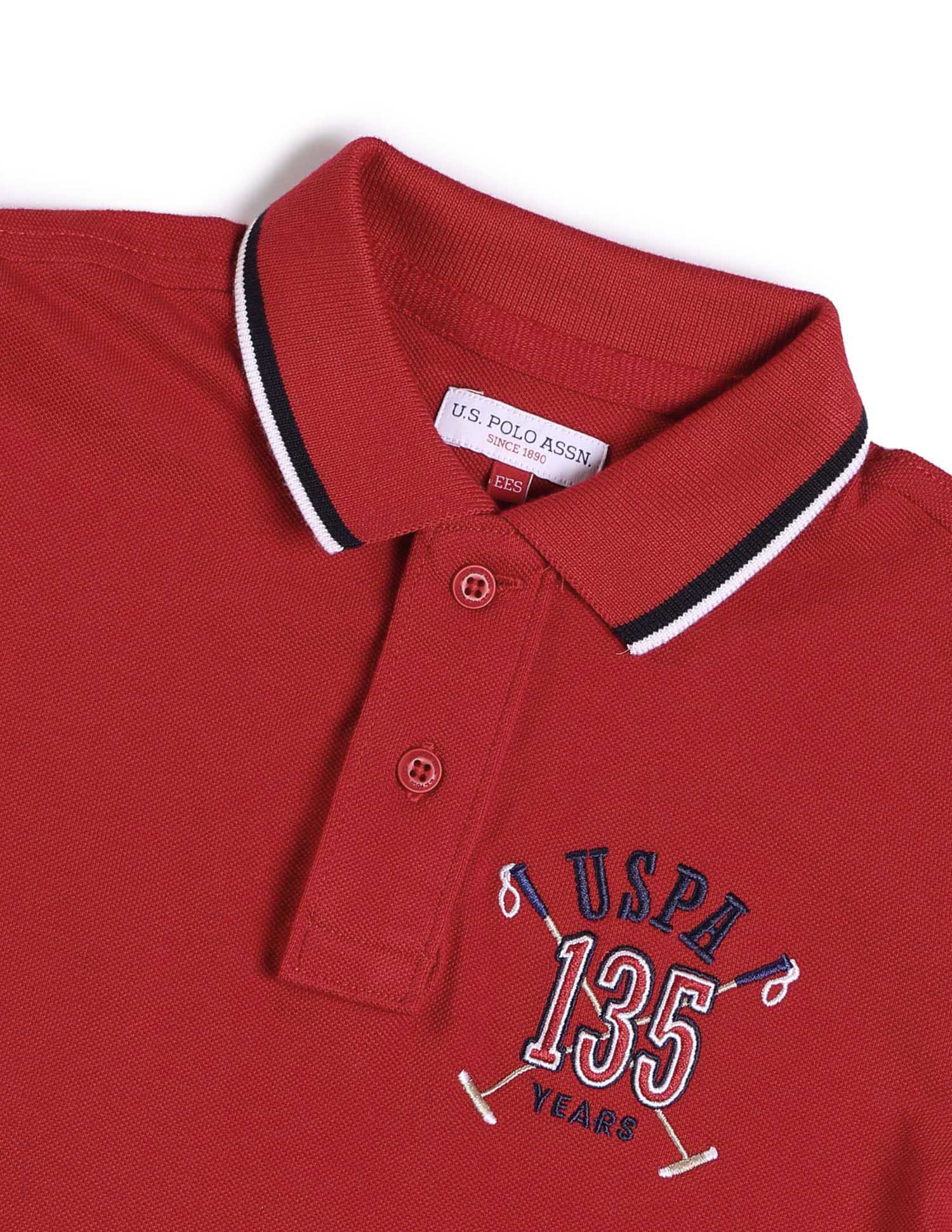 Boys Brand Printed Regular Fit Polo Shirt - Image 7