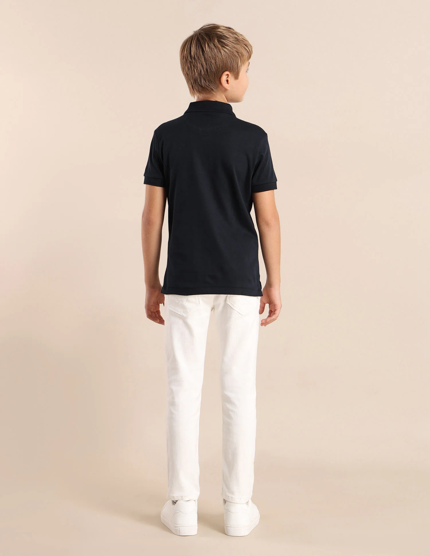 Boys Brand Printed Regular Fit Polo Shirt - Image 4