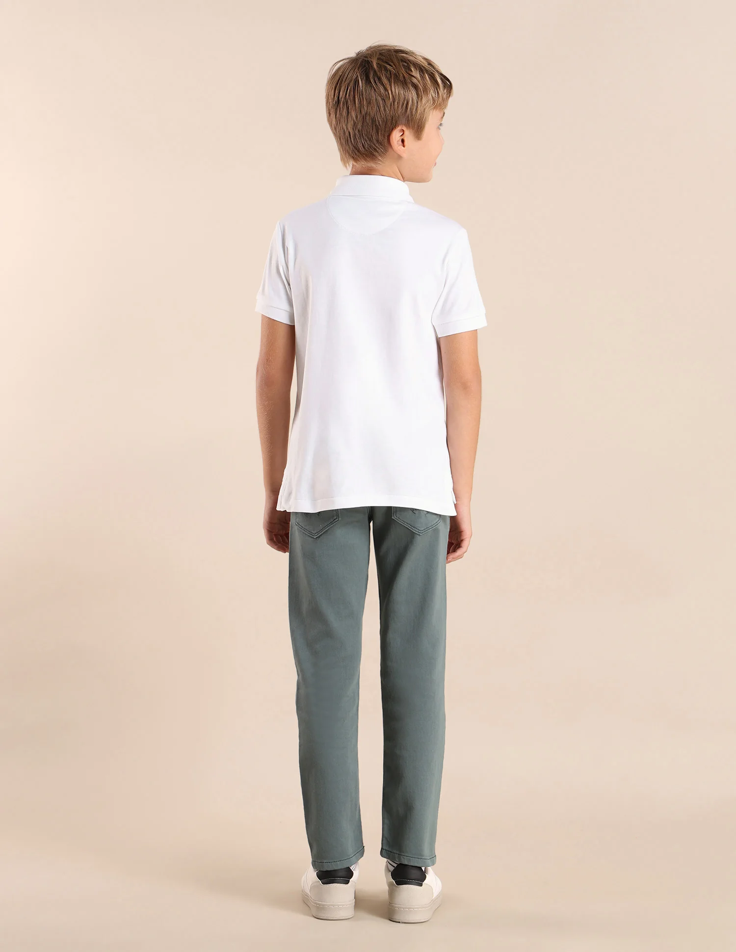 Boys Brand Printed Regular Fit Polo Shirt - Image 4