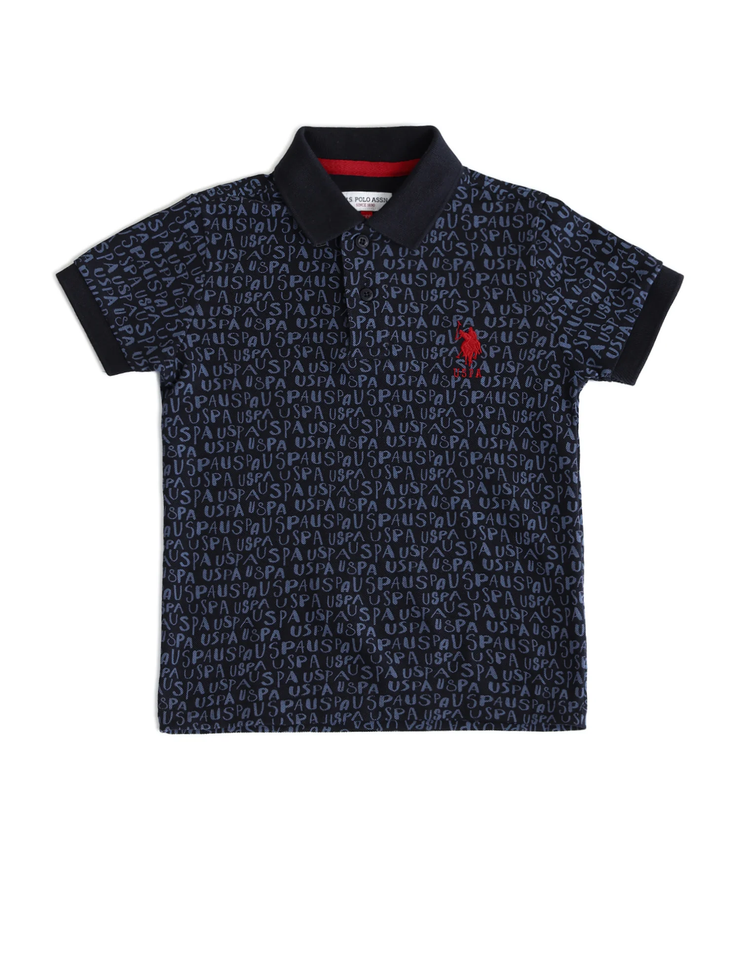 Boys Brand Printed Regular Fit Polo Shirts - Image 5