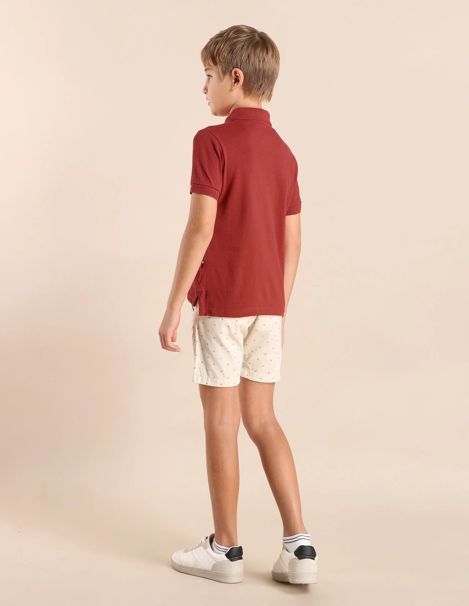Boys Brand Printed Regular Fit Polo Shirt - Image 4