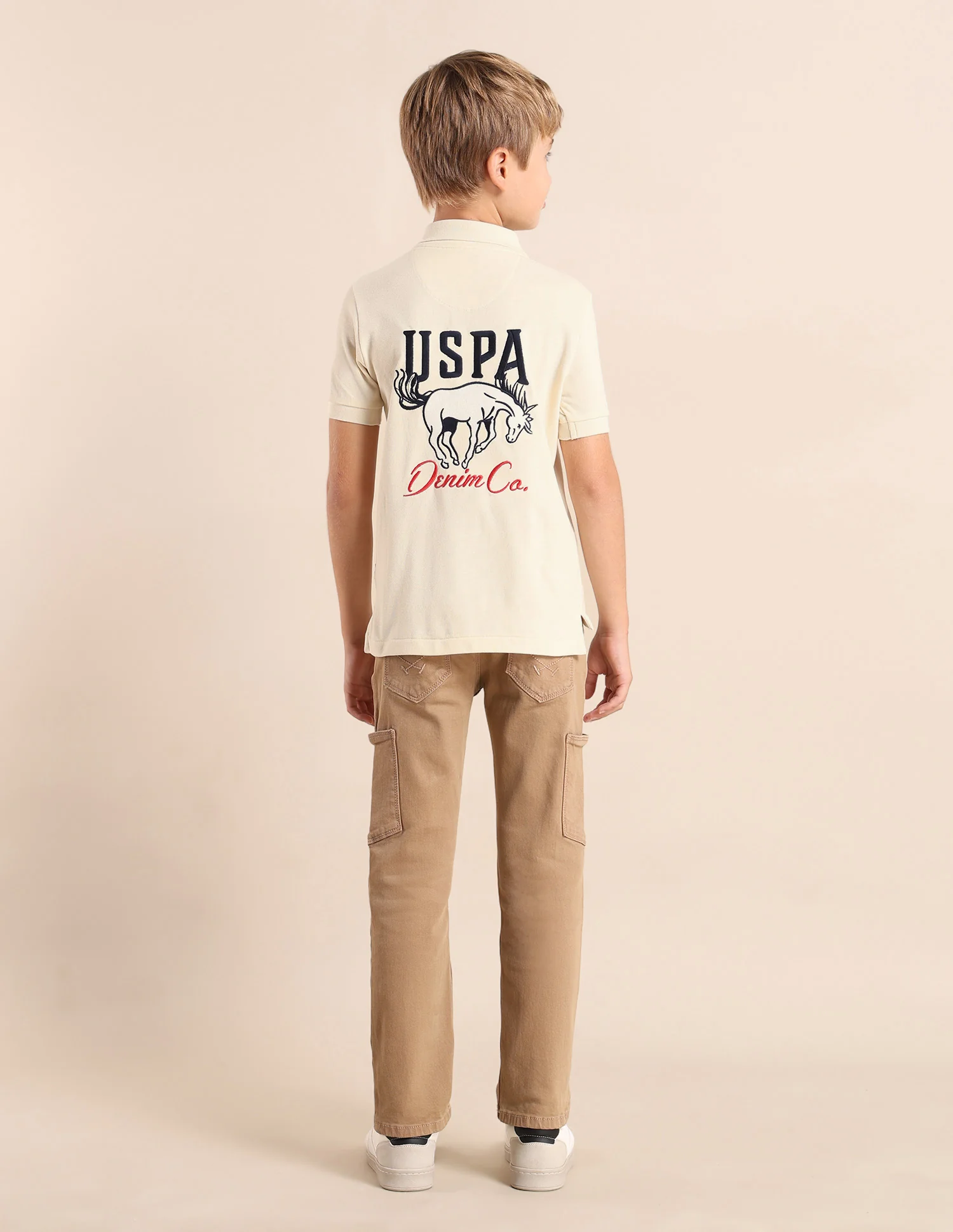 Boys Brand Printed Regular Fit Polo Shirt - Image 5