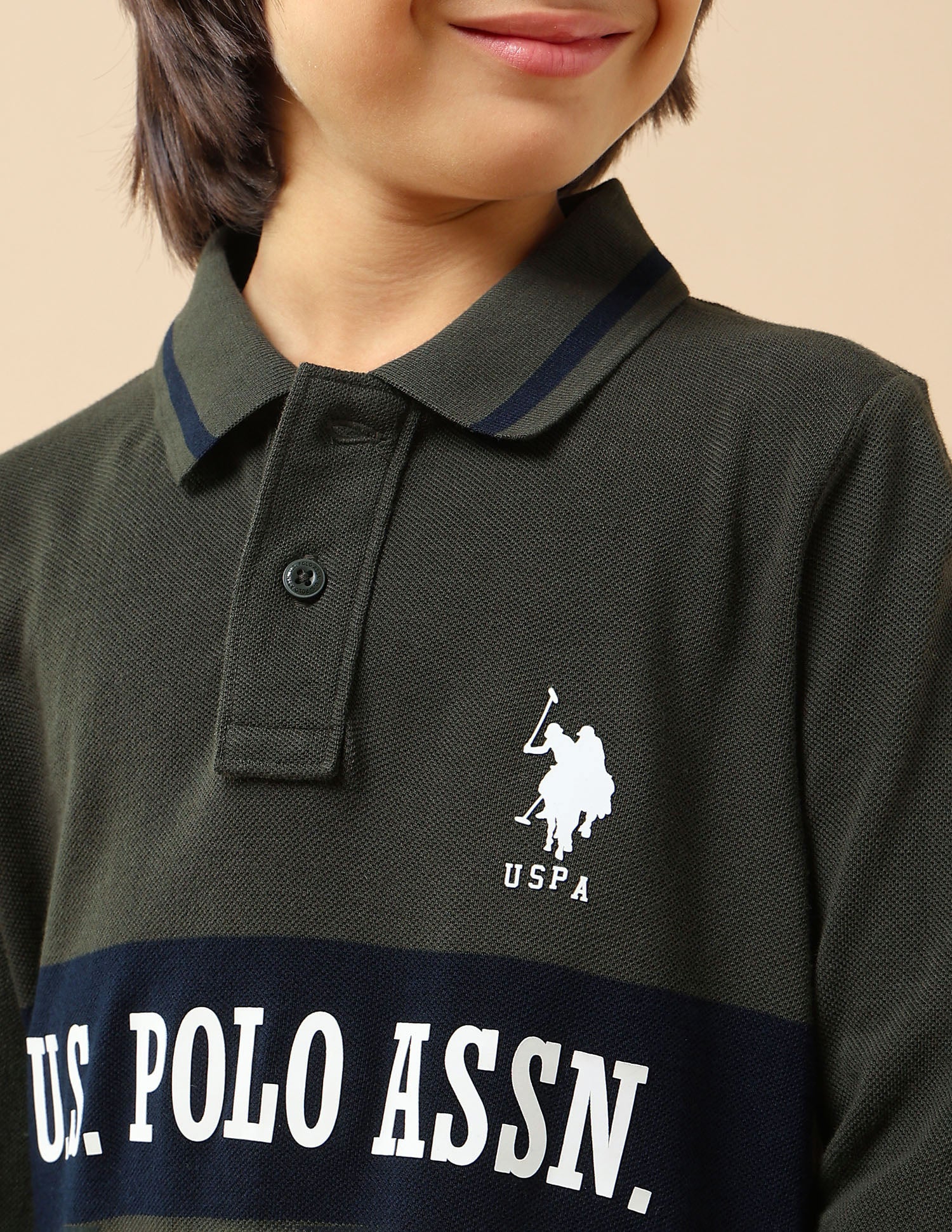 Boys Brand Printed Regular Fit Polo Shirt - Image 6