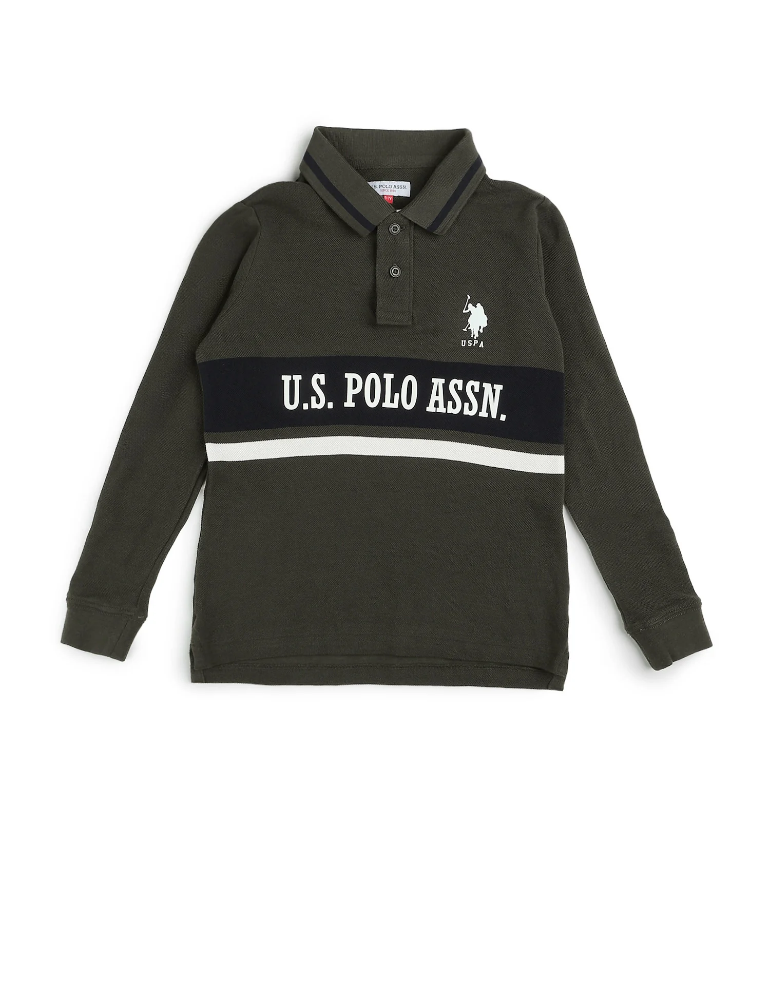 Boys Brand Printed Regular Fit Polo Shirt - Image 7