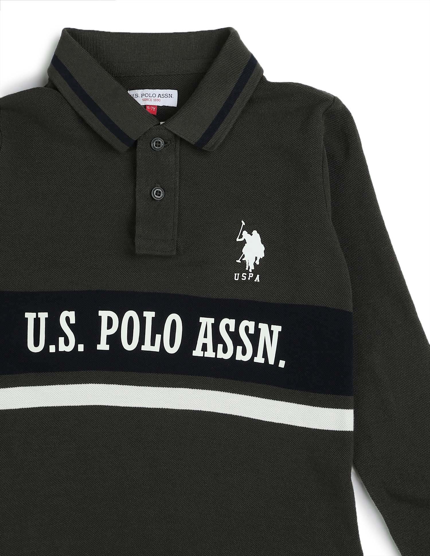 Boys Brand Printed Regular Fit Polo Shirt - Image 9