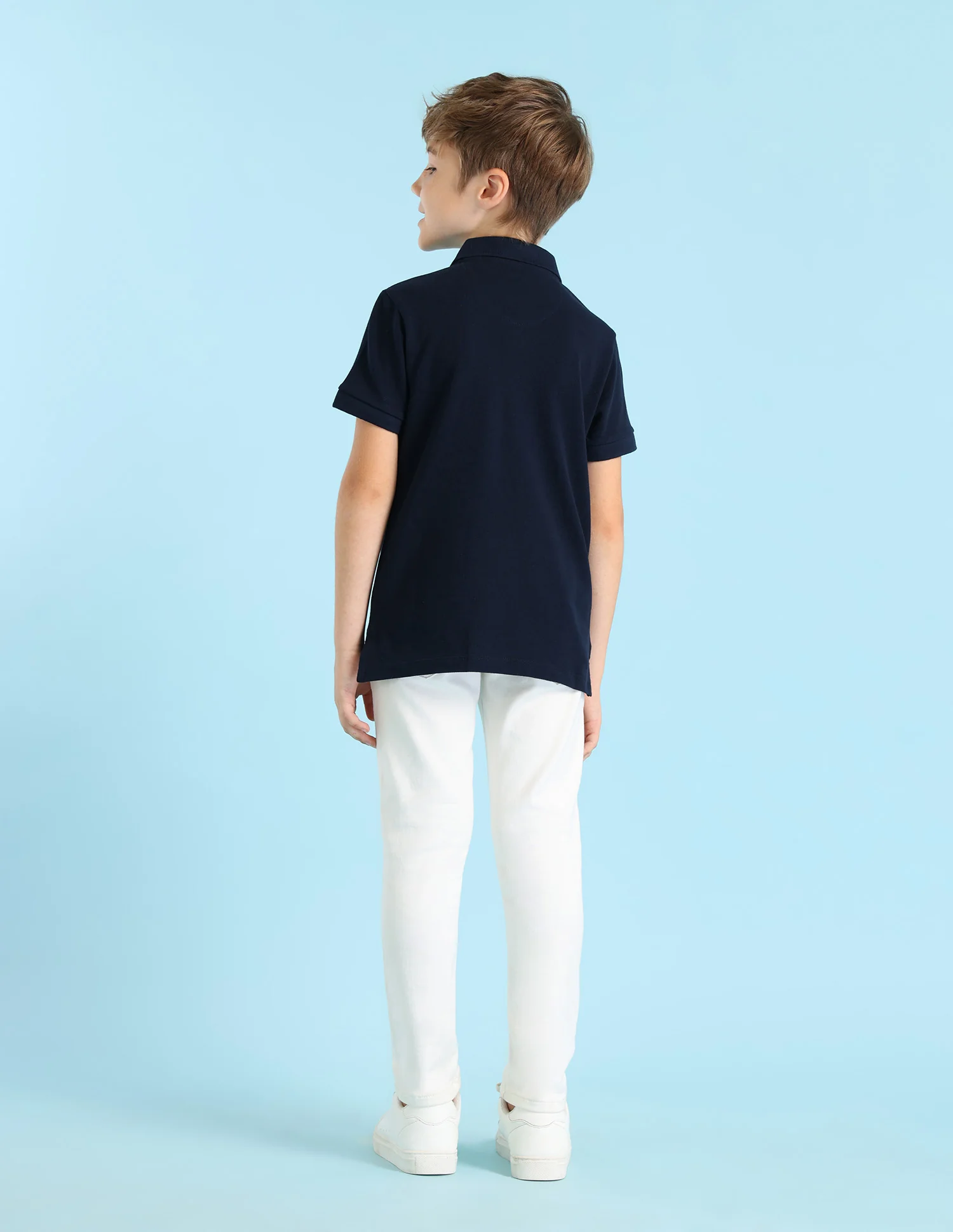 Boys Brand Printed Regular Fit Polo Shirt - Image 3