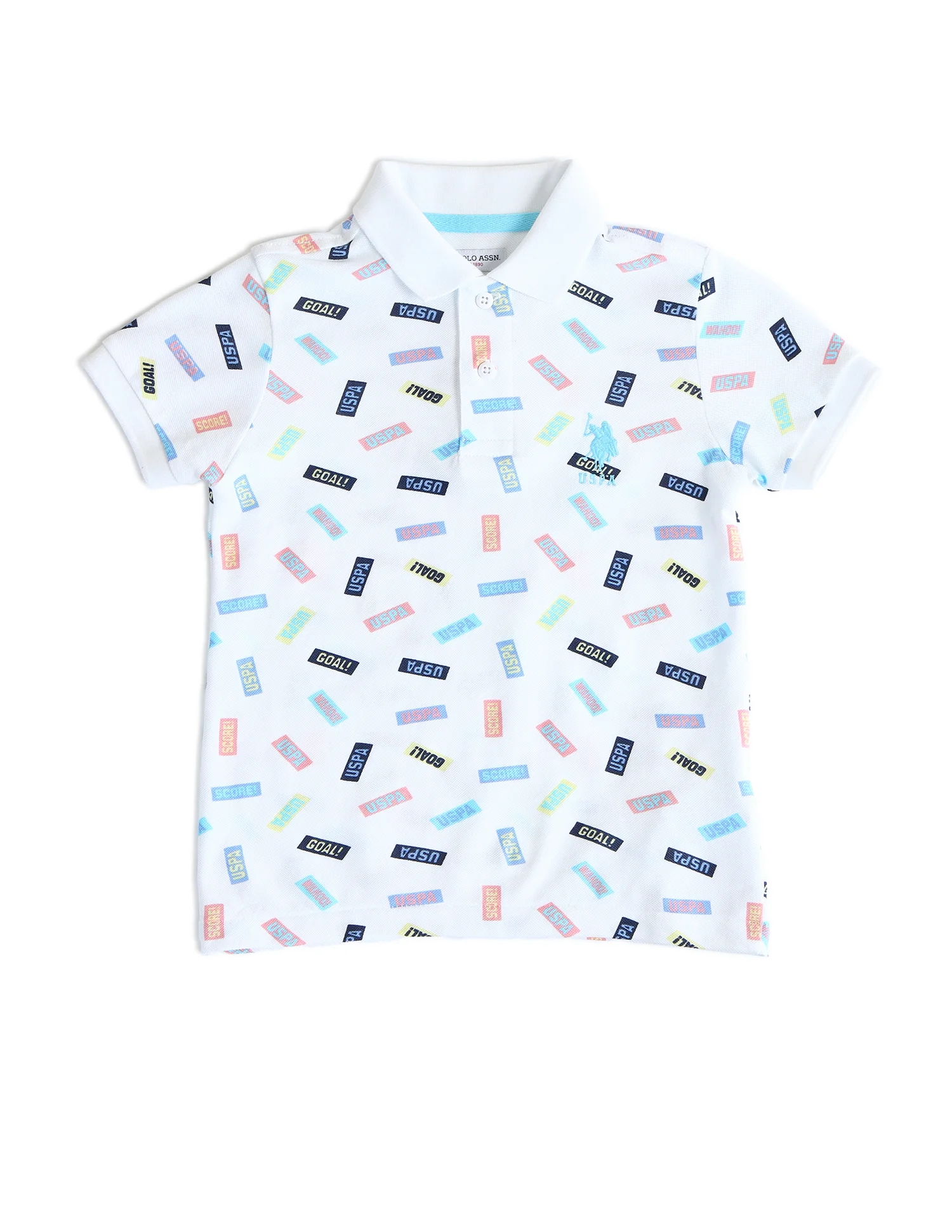 Boys Brand Printed Regular Fit Polo Shirts - Image 5