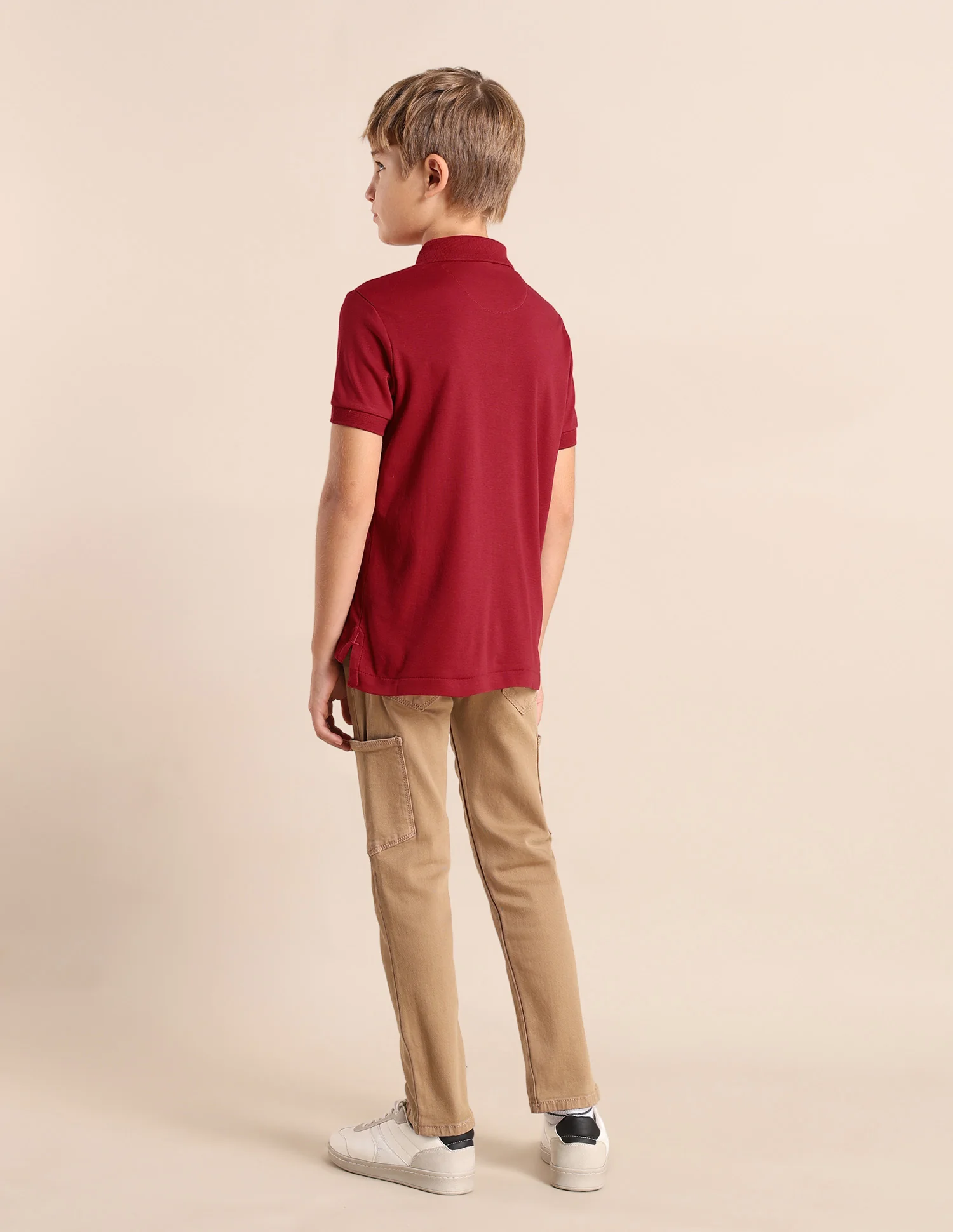 Boys Brand Printed Regular Fit Polo Shirt - Image 5