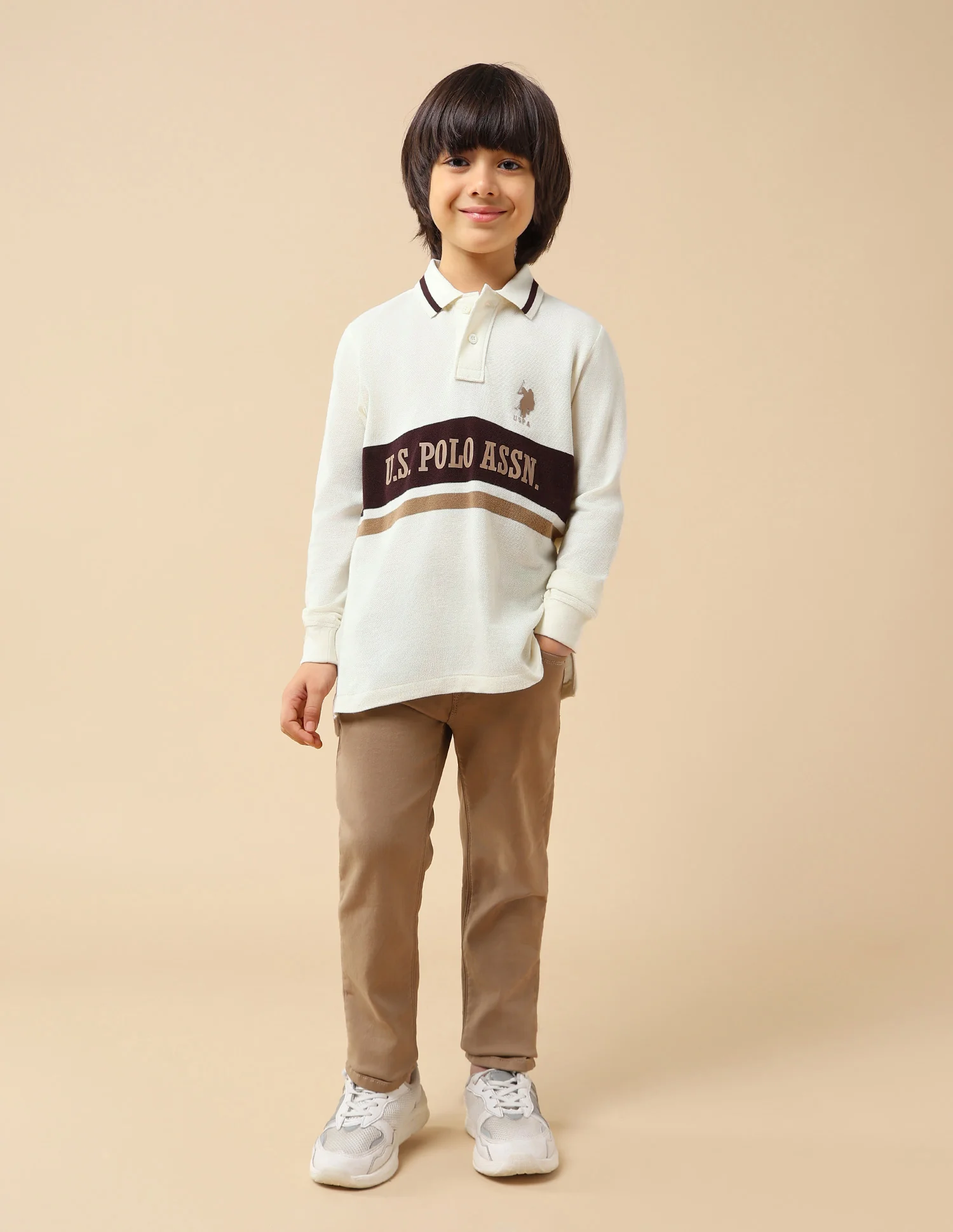 Boys Brand Printed Regular Fit Polo Shirt - Image 3