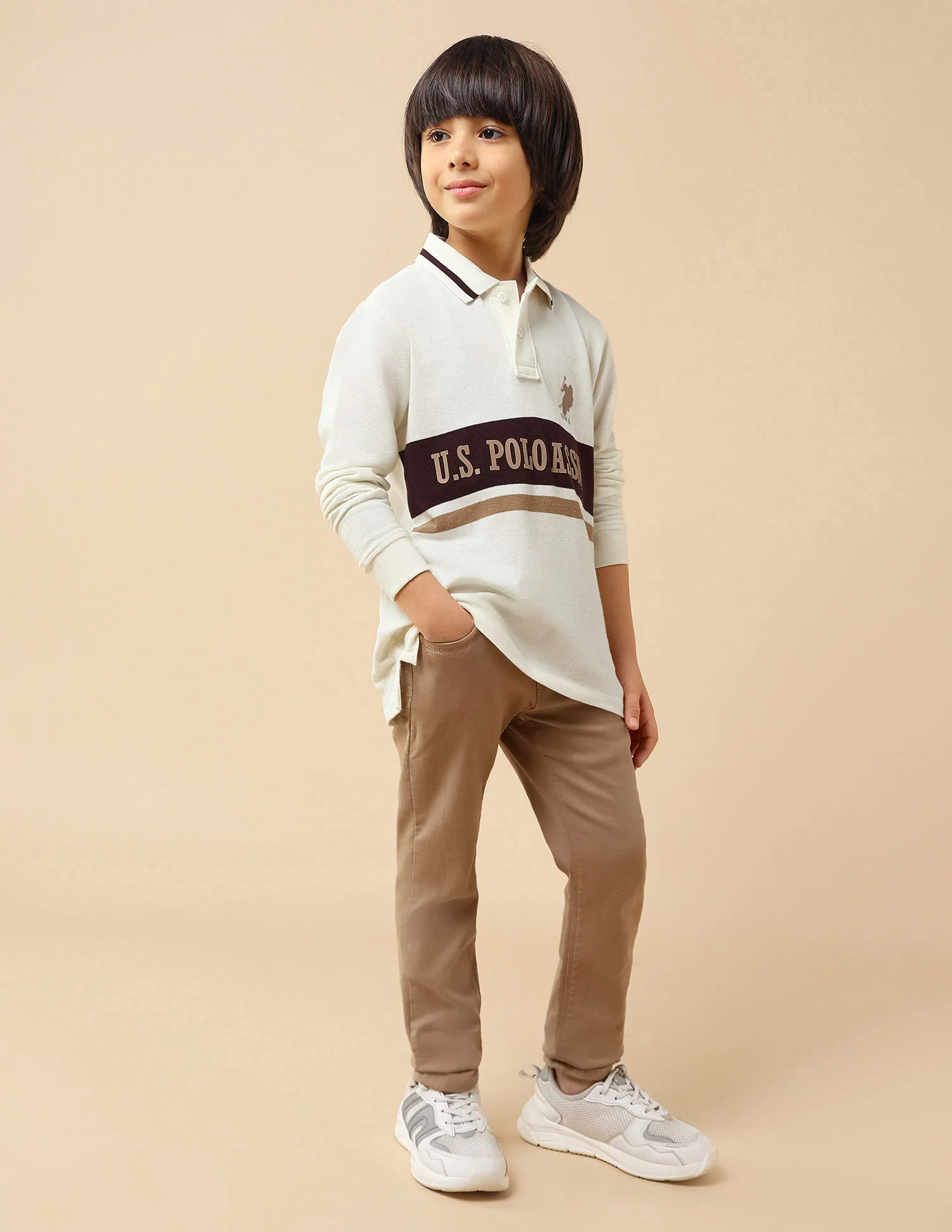Boys Brand Printed Regular Fit Polo Shirt - Image 4